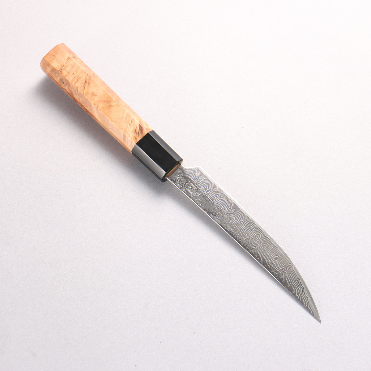 Enkyu SG2 Damascus Migaki Finished Kiritsuke Petty-Utility 135mm Chinese Quince Handle
