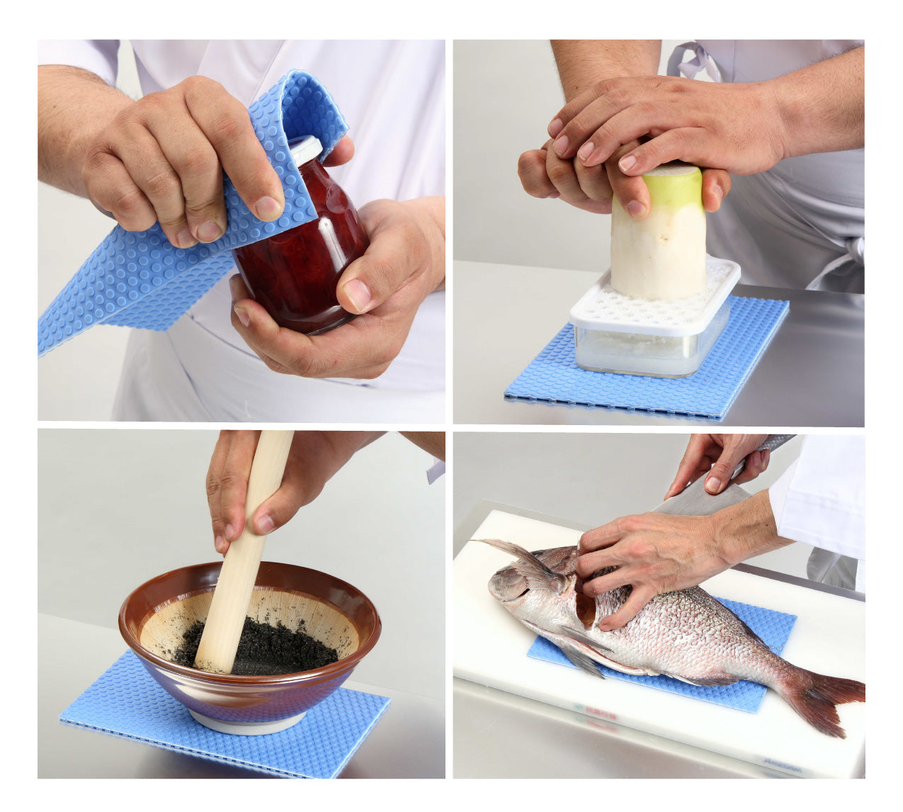 Hasegawa Cutting Board FYS Soft Mat Black 400mm x 200mm - Japanny - Best Japanese Knife