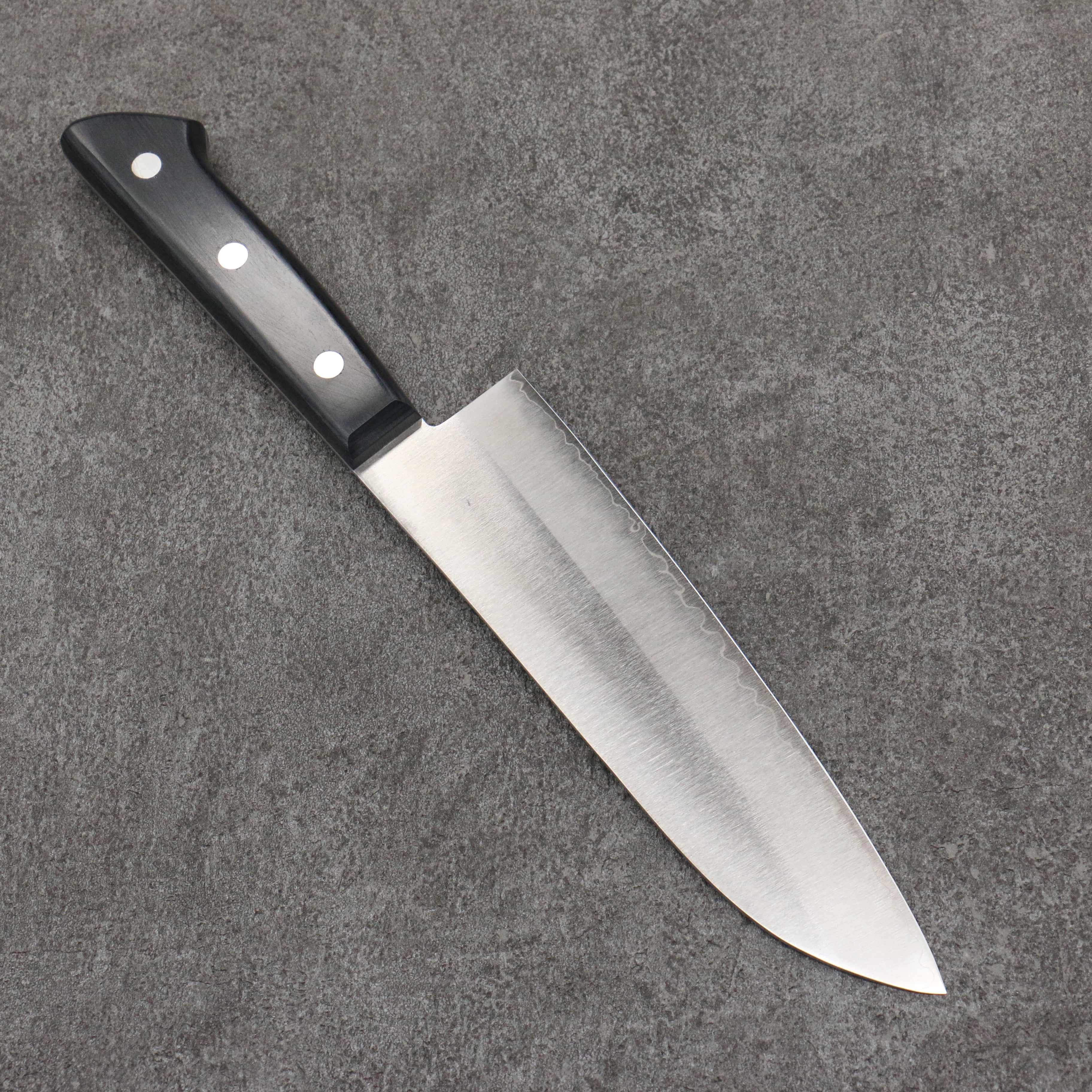 Seisuke VG1 Migaki Polish Finish Santoku 165mm Black Pakka wood Handle - Japanny - Best Japanese Knife