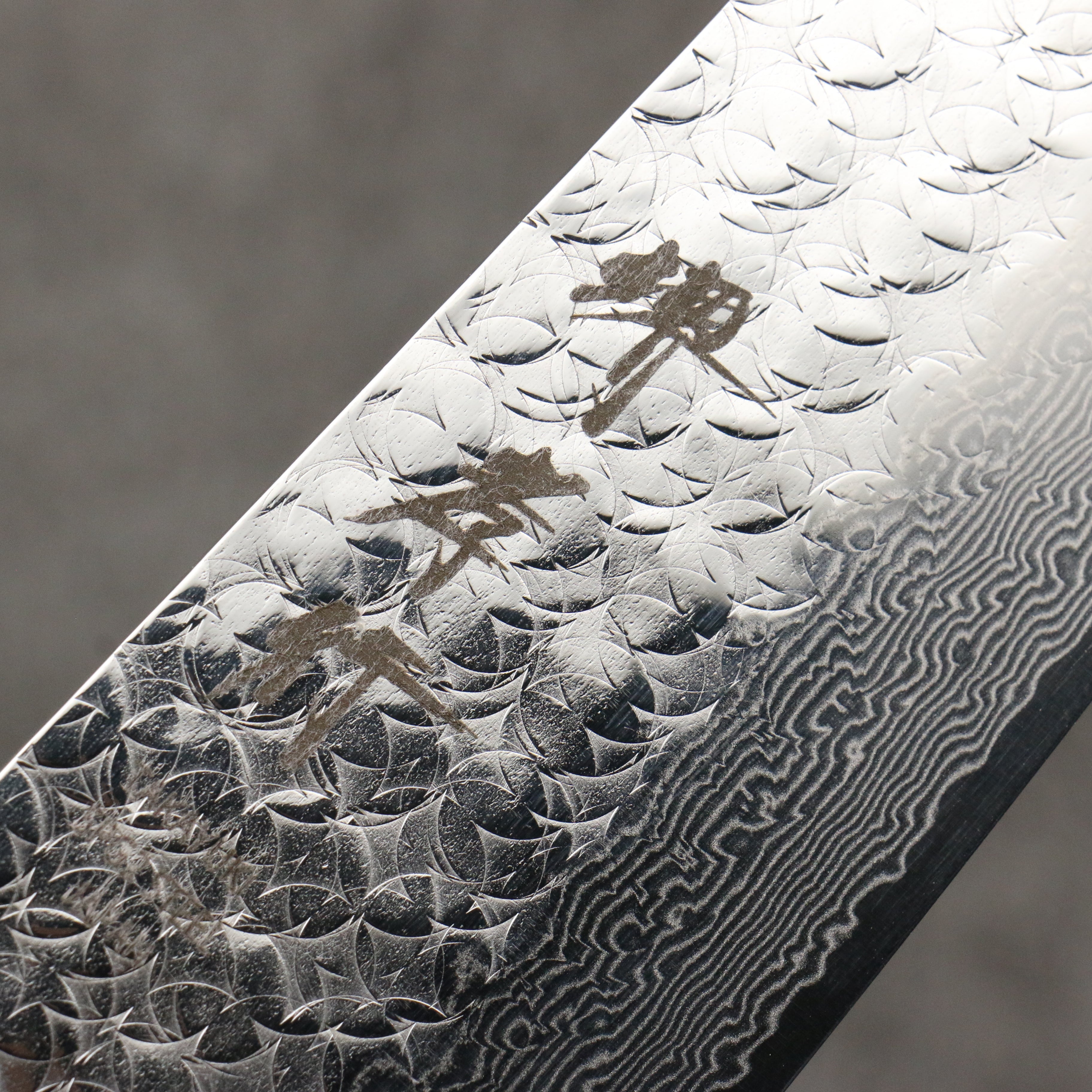 Sakai Takayuki SG2 Hammered Damascus Kiritsuke Gyuto 190mm Rosewood (Ferrule: Black Pakka Wood) Handle - Japanny - Best Japanese Knife