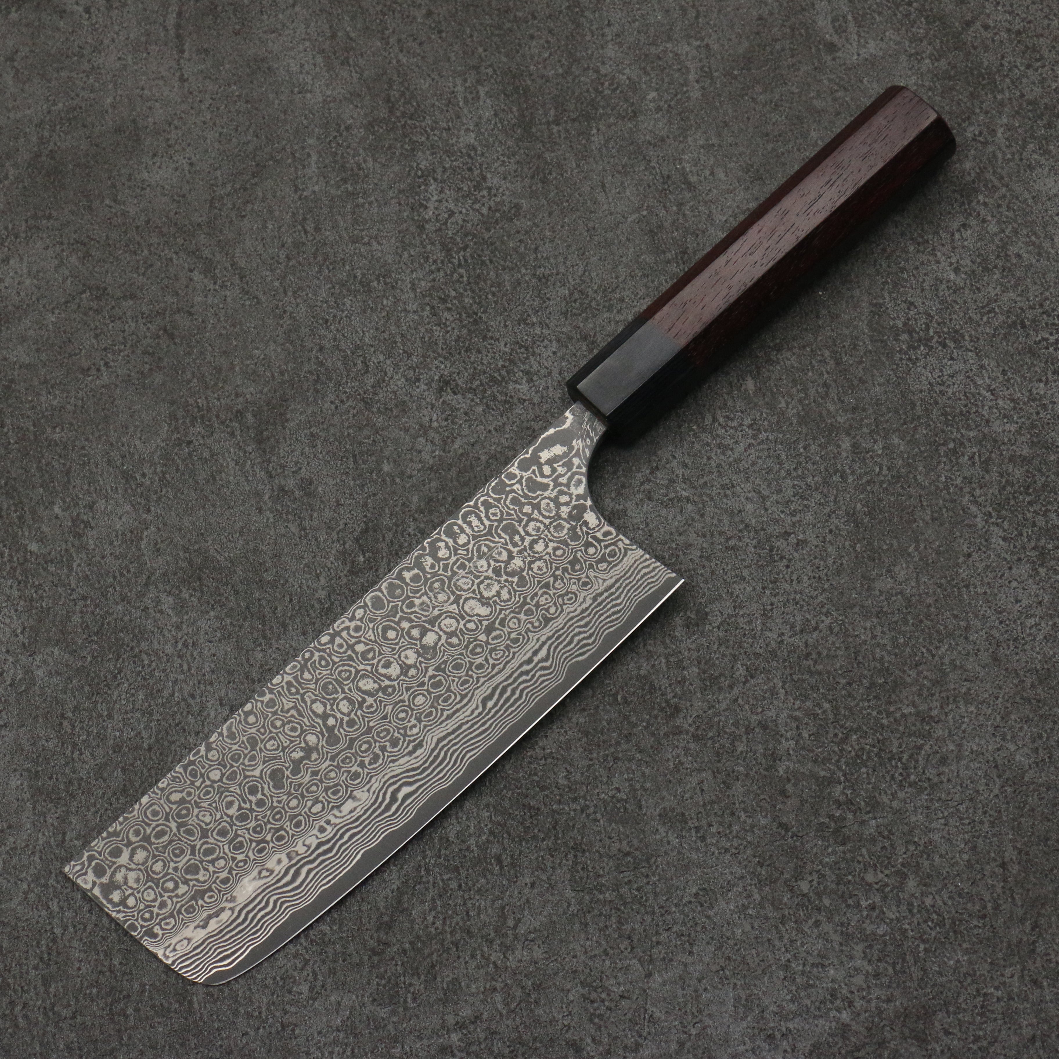 Masakage Kumo VG10 Damascus Nakiri 165mm Rosewood Handle - Japanny - Best Japanese Knife