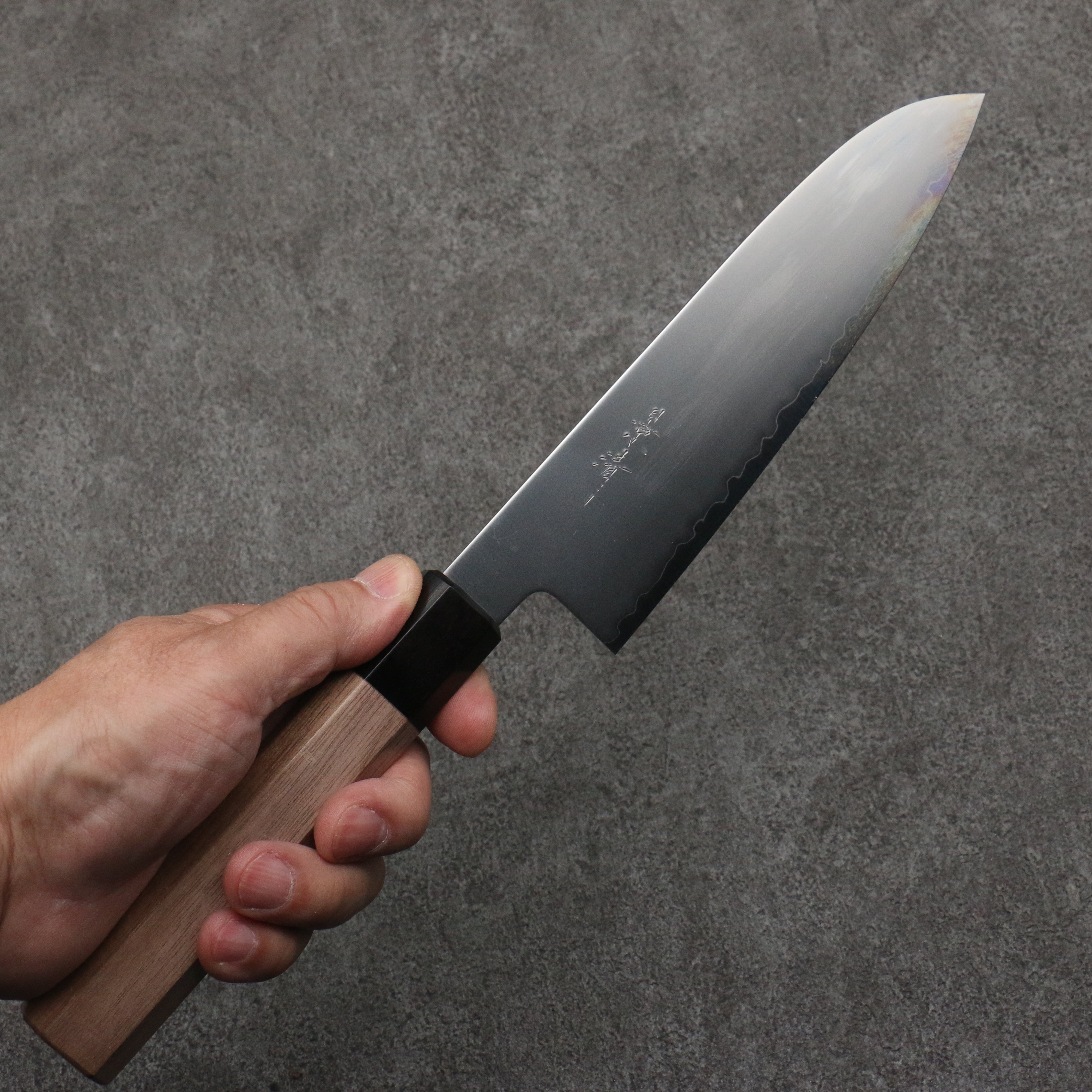 Kagekiyo Chromax Steel Santoku 180mm Walnut Handle - Japanny - Best Japanese Knife