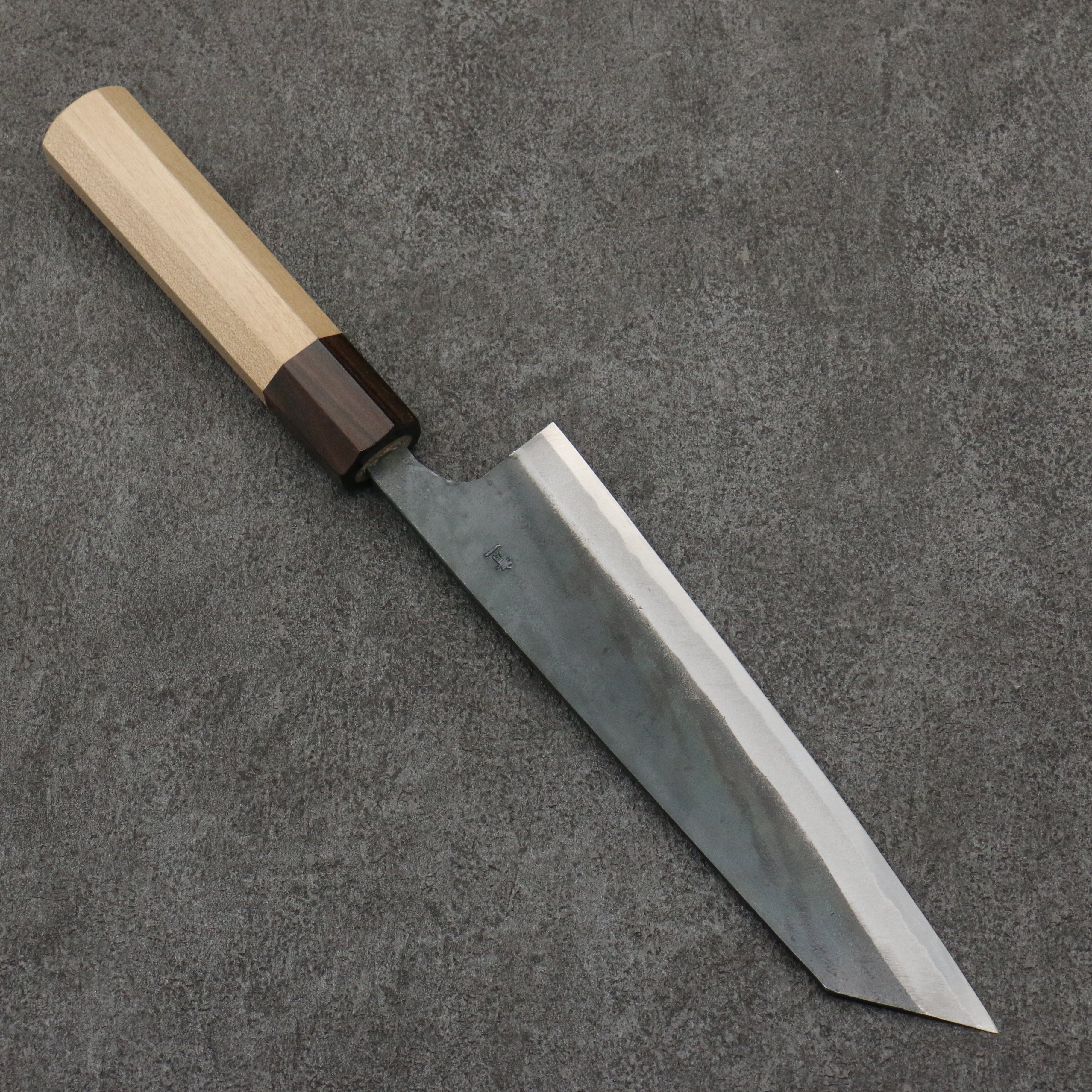 Seisuke Blue Steel No.1 Black Finished Bunka 180mm Magnolia (Ferrule: Ebony) Handle - Japanny - Best Japanese Knife