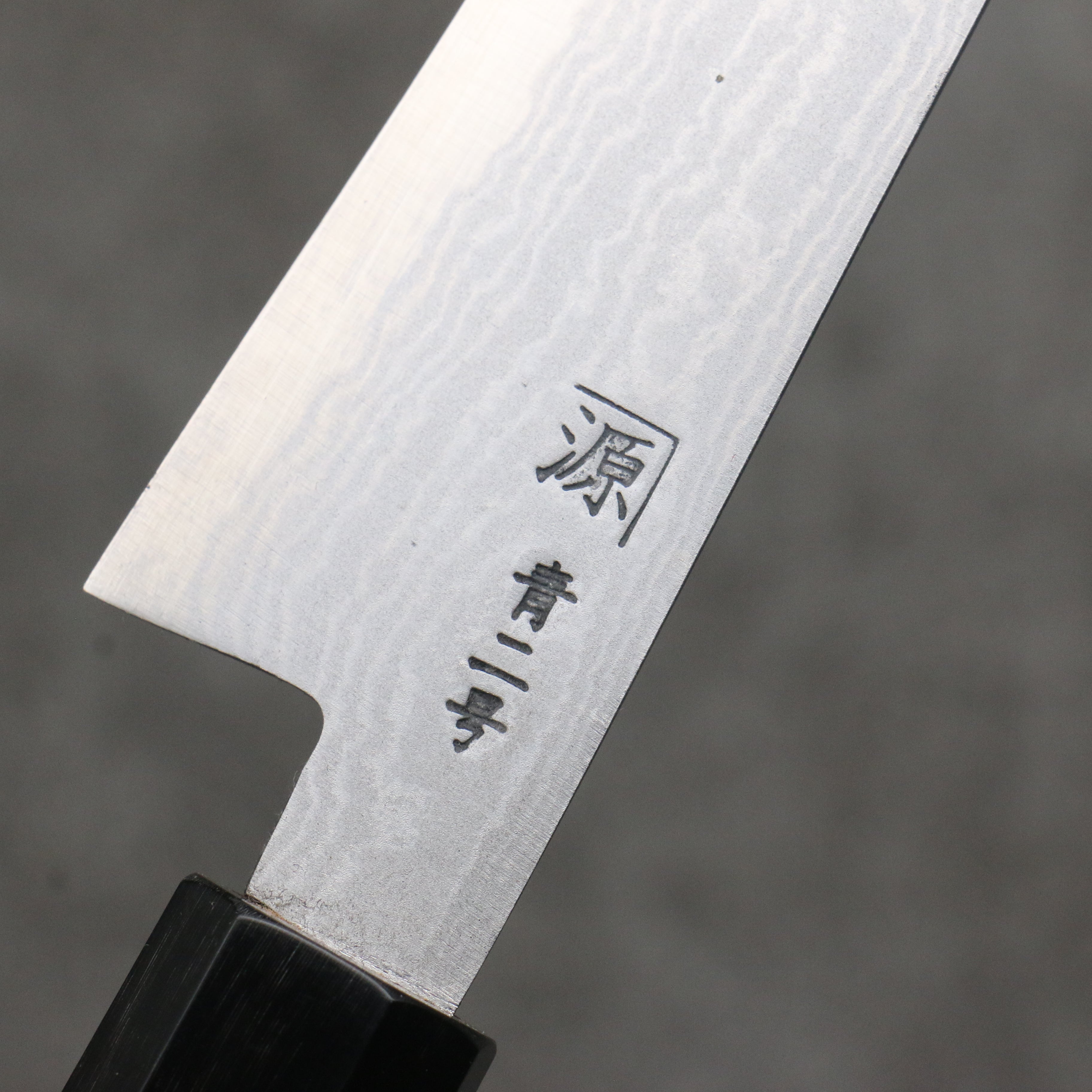 Shigeki Tanaka Blue Steel No.2 Damascus Petty-Utility 135mm Walnut Handle - Japanny - Best Japanese Knife