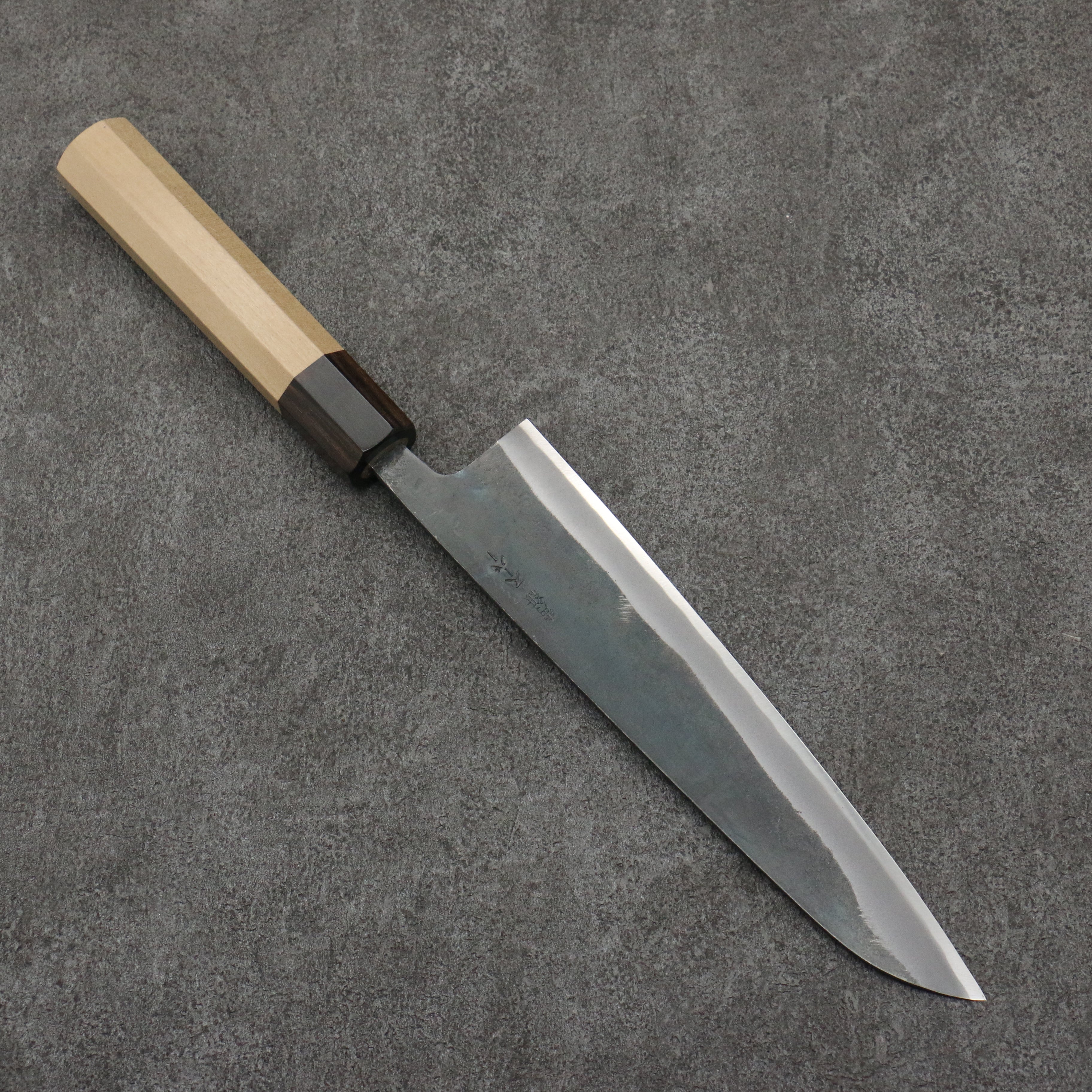 Seisuke Blue Super Black Finished Gyuto 210mm Magnolia (Ferrule: Ebony) Handle - Japanny - Best Japanese Knife