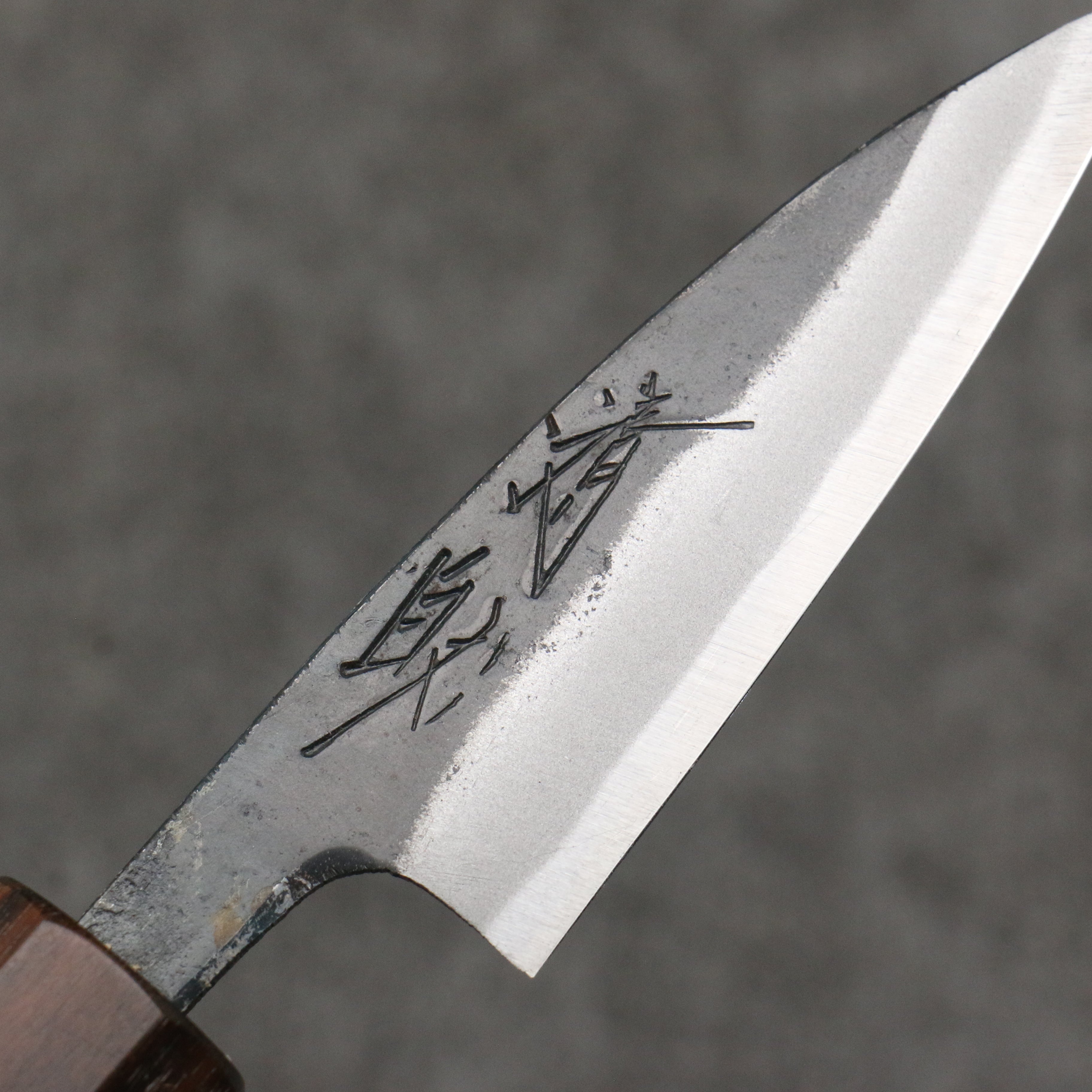 Seisuke Blue Steel No.1 Black Finished Paring 75mm Magnolia (Ferrule: Ebony) Handle - Japanny - Best Japanese Knife