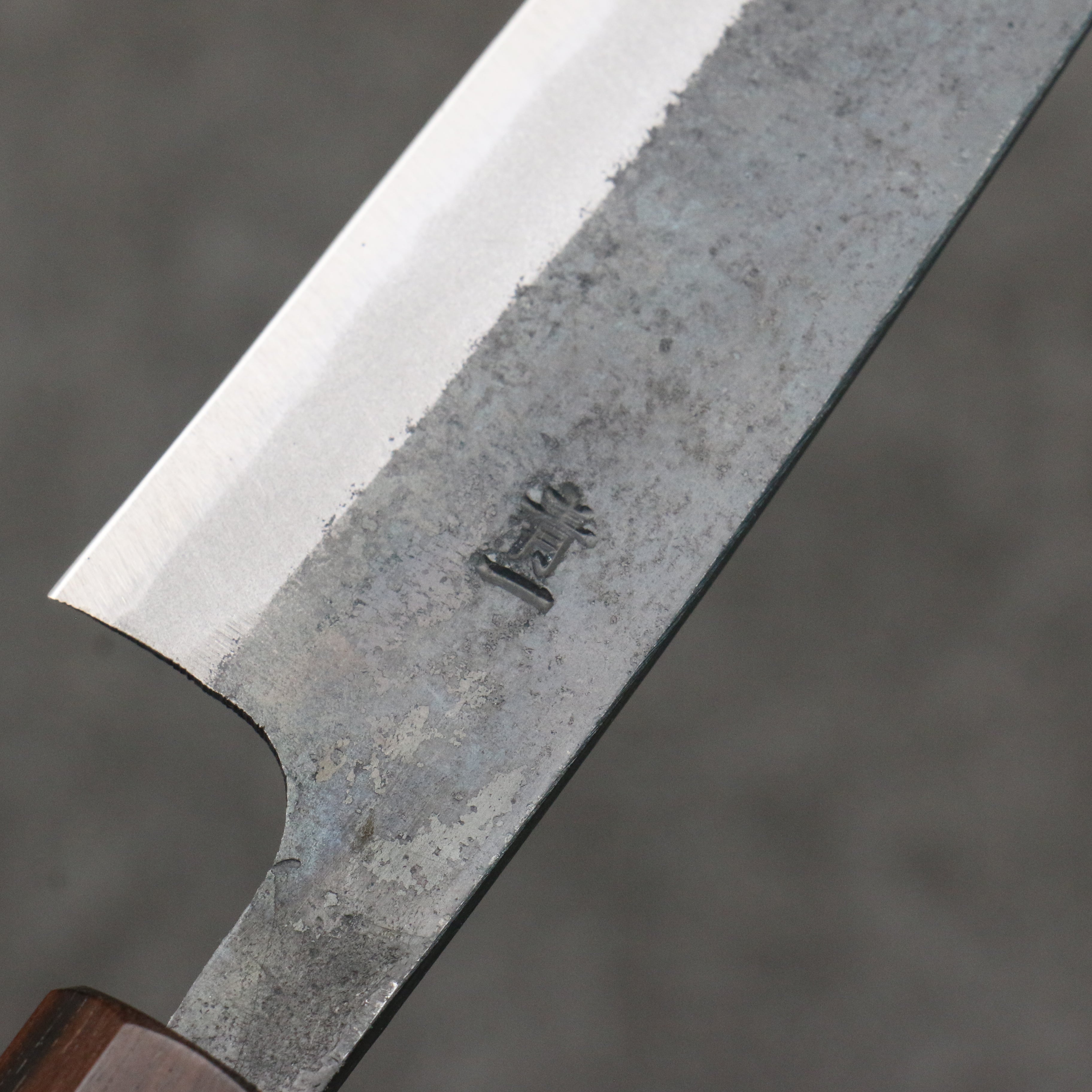 Seisuke Blue Steel No.1 Black Finished Petty-Utility 135mm Magnolia (Ferrule: Ebony) Handle - Japanny - Best Japanese Knife