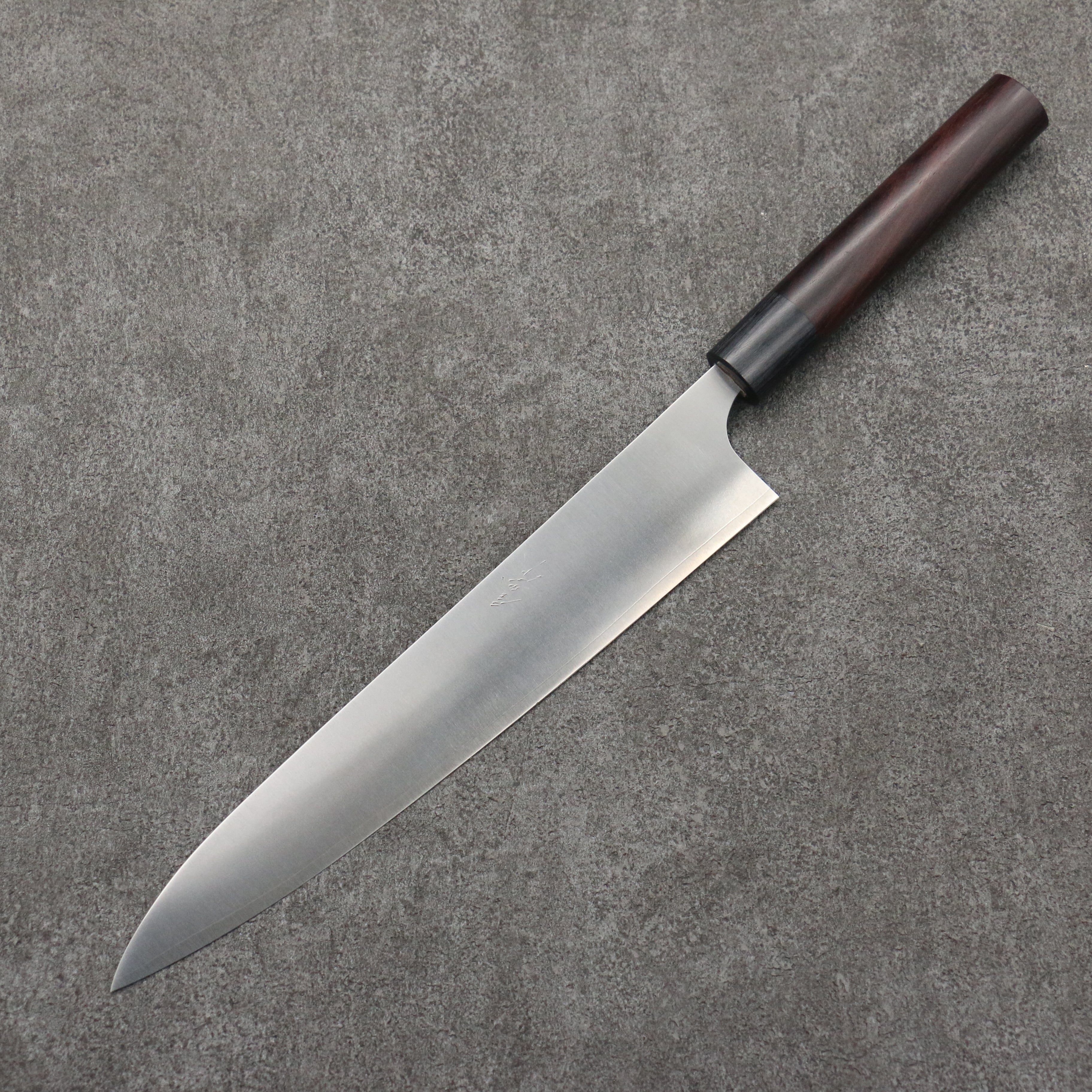 Shungo Ogata SG2 Migaki Finished Sujihiki 240mm Rosewood (Ferrule: Black Pakka Wood) Handle - Japanny - Best Japanese Knife