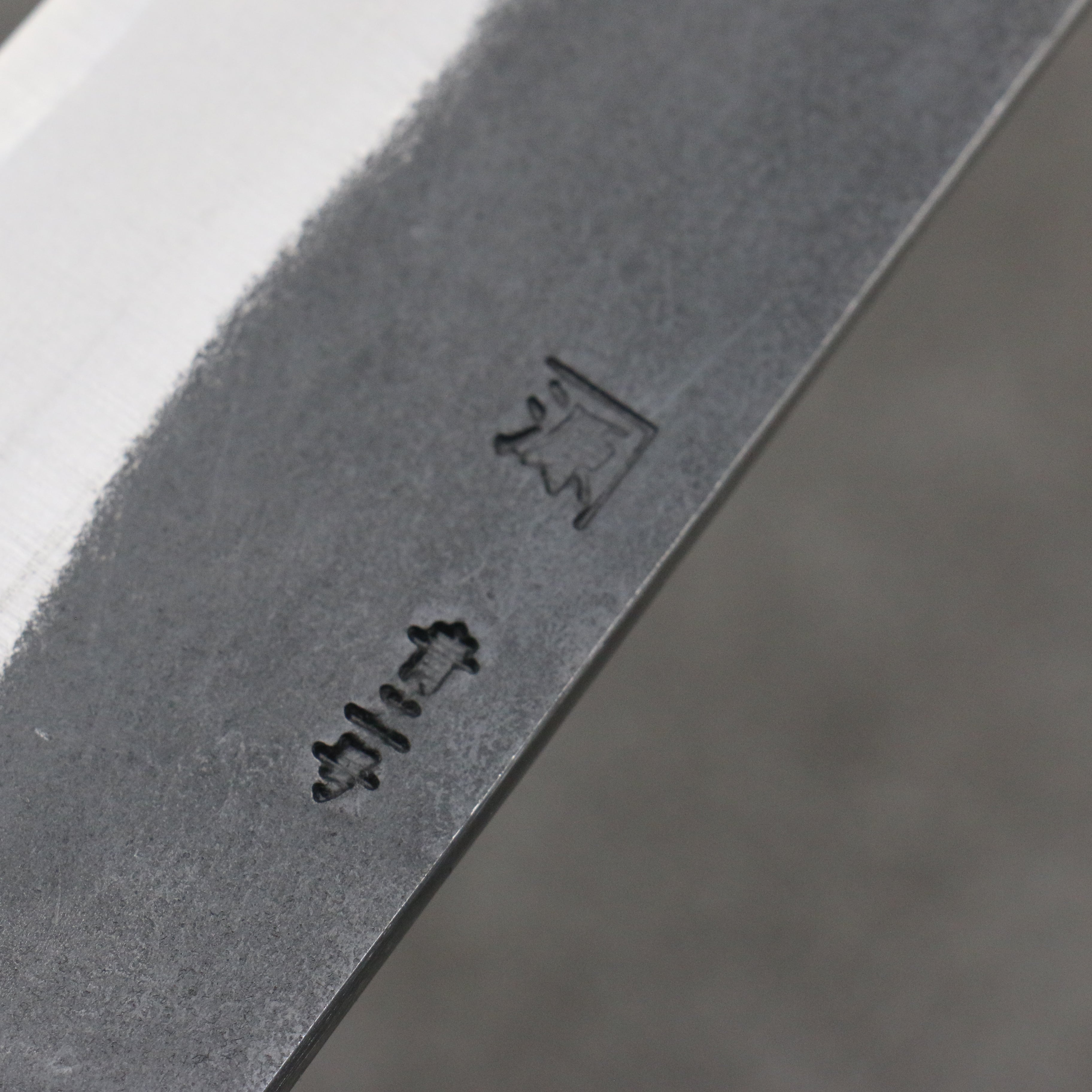 Shigeki Tanaka TEKKA Blue Steel No.2 Kurouchi Kiritsuke Gyuto 210mm Walnut Handle - Japanny - Best Japanese Knife