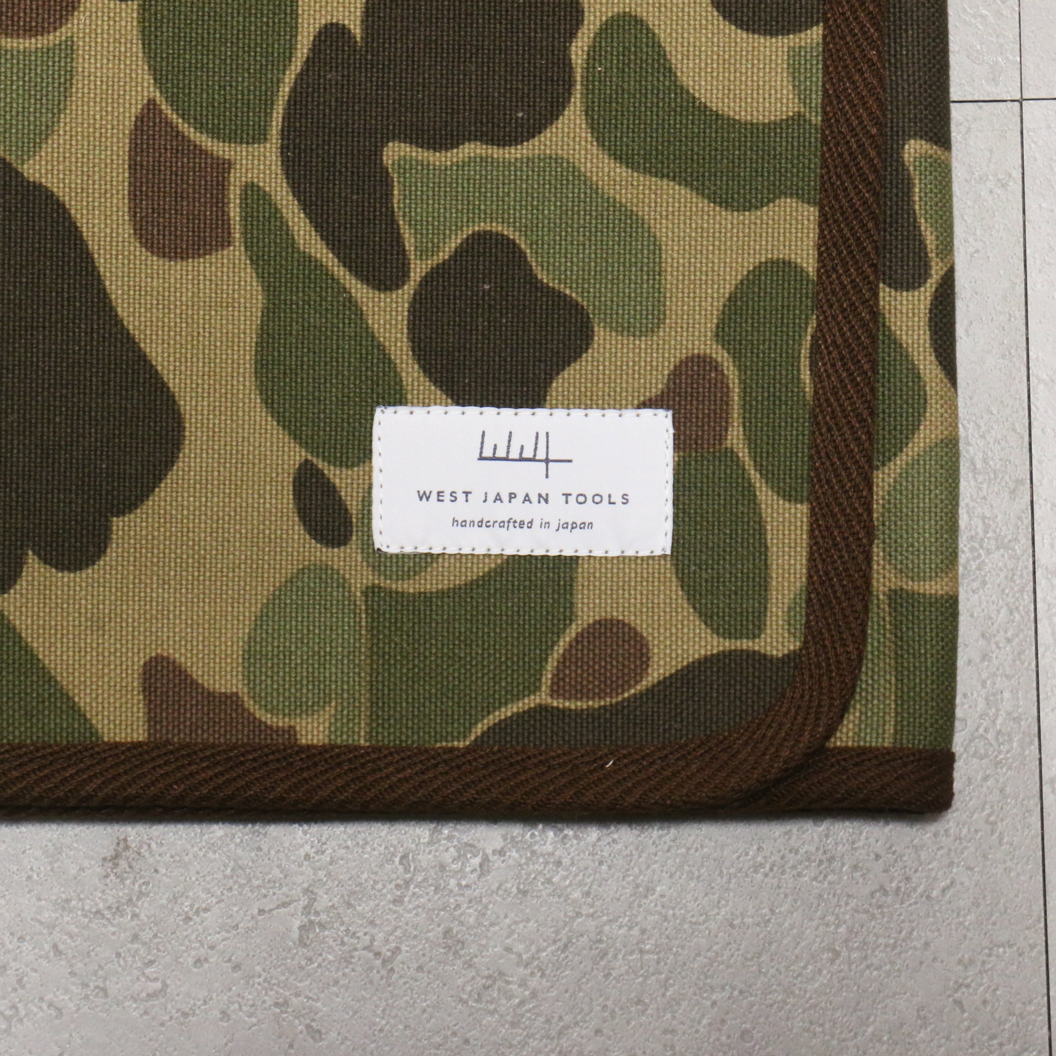 West Japan Tools Knife roll with 6 pockets Cloth Camouflage 640mm x 510mm - Japanny - Best Japanese Knife
