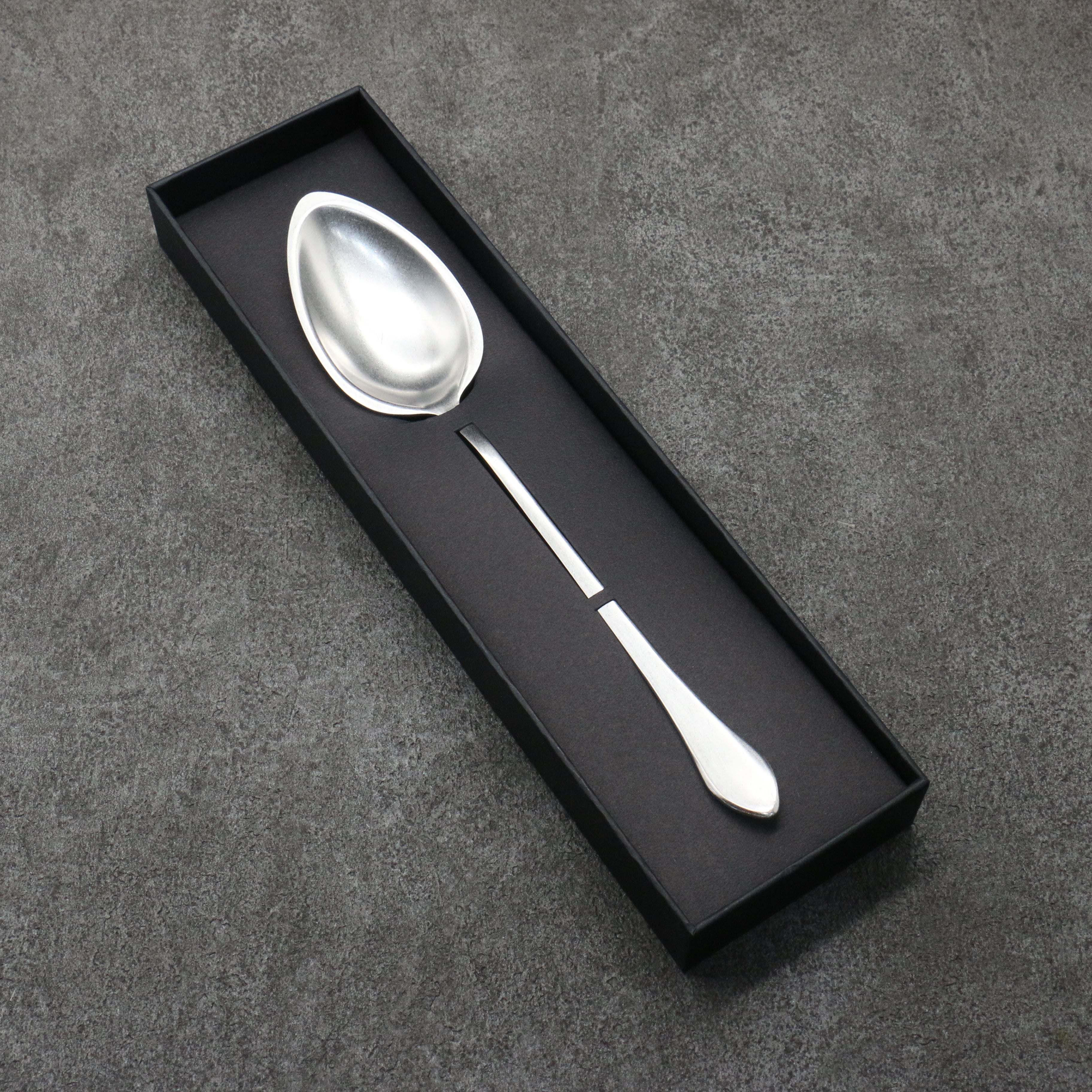Gestura Silver metal Spoon 235mm - Japanny - Best Japanese Knife