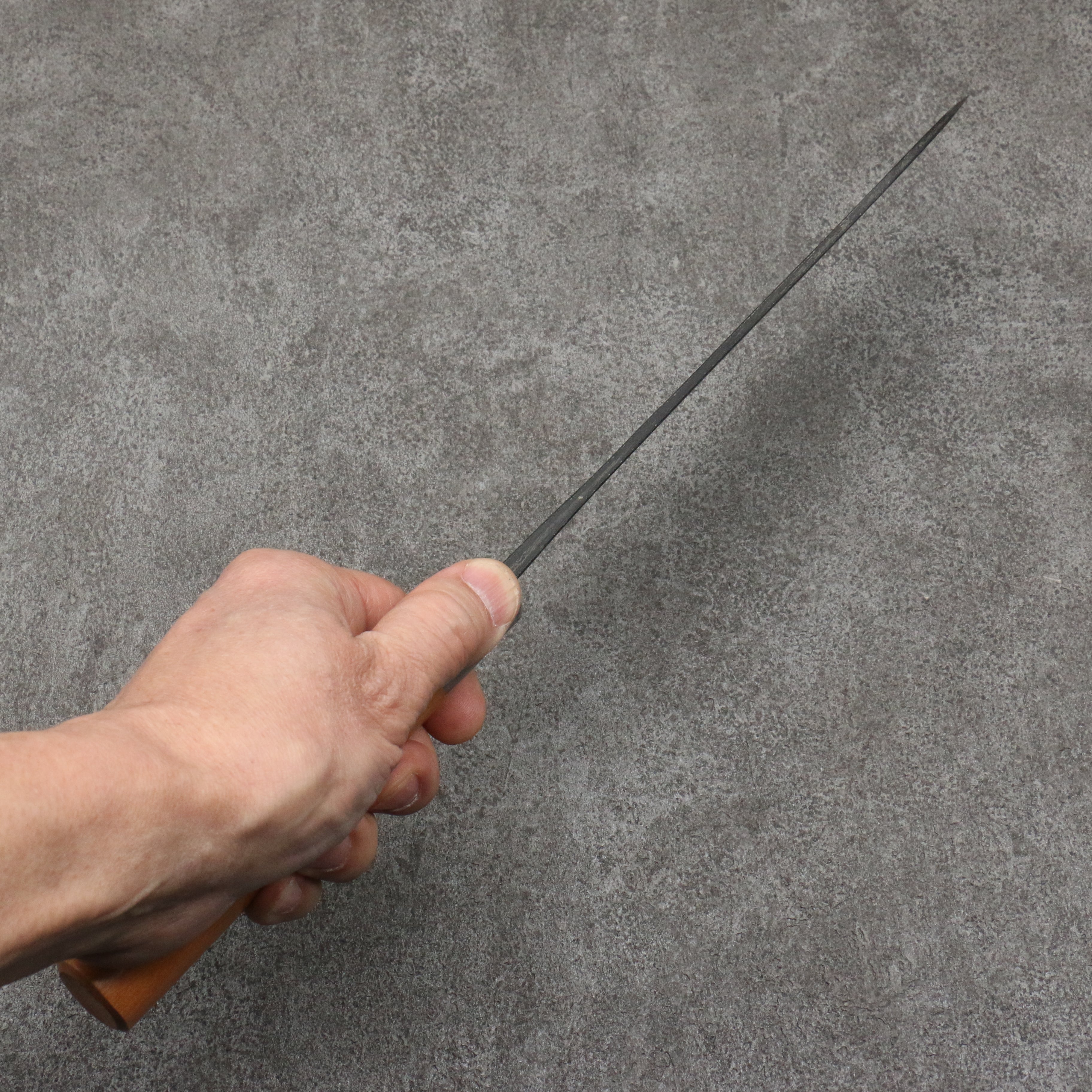 Nao Yamamoto White Steel No.2 Kurouchi Gyuto 210mm Cherry Tree Handle - Japanny - Best Japanese Knife