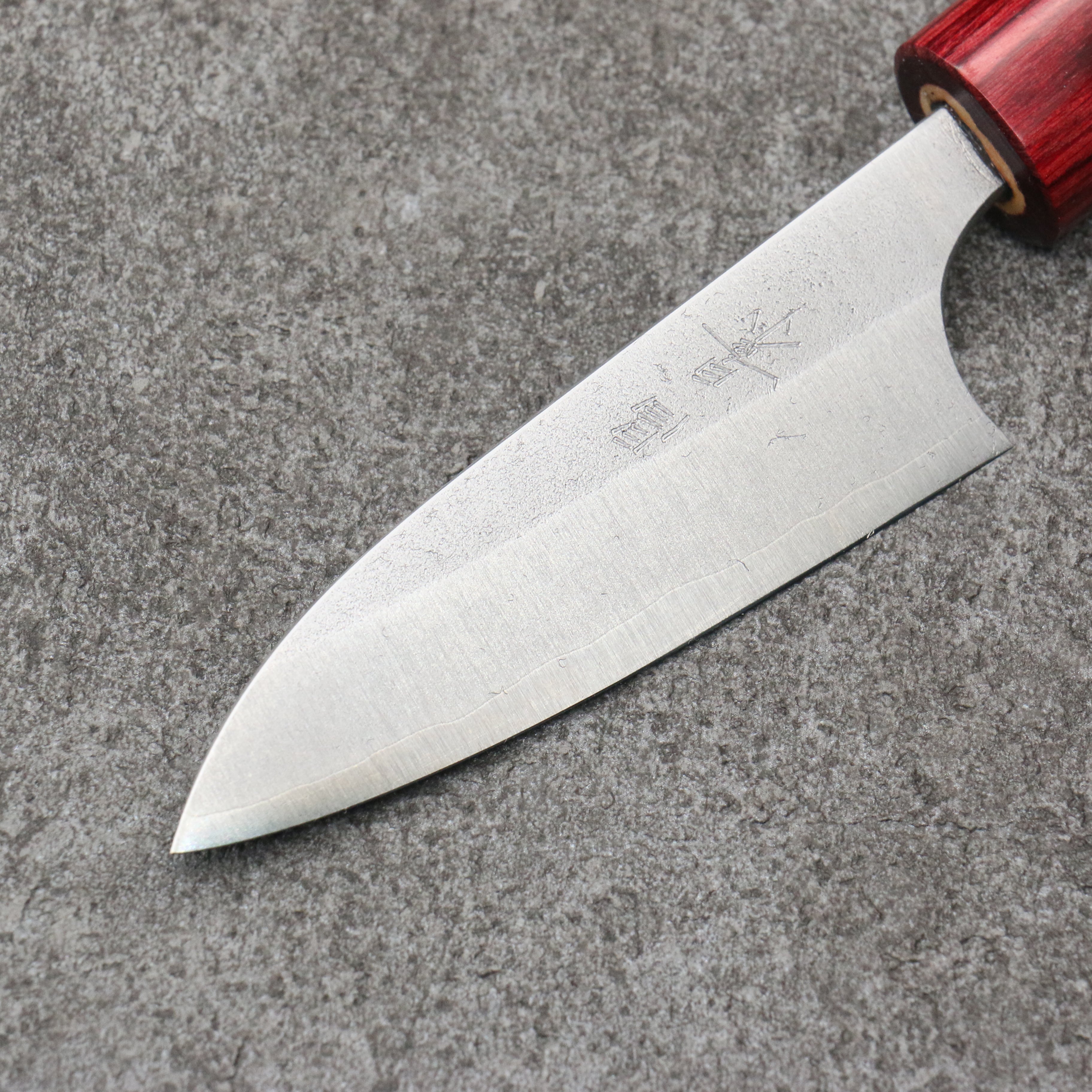 Masakage Yuki White Steel No.2 Nashiji Paring 75mm Magnolia Handle - Japanny - Best Japanese Knife