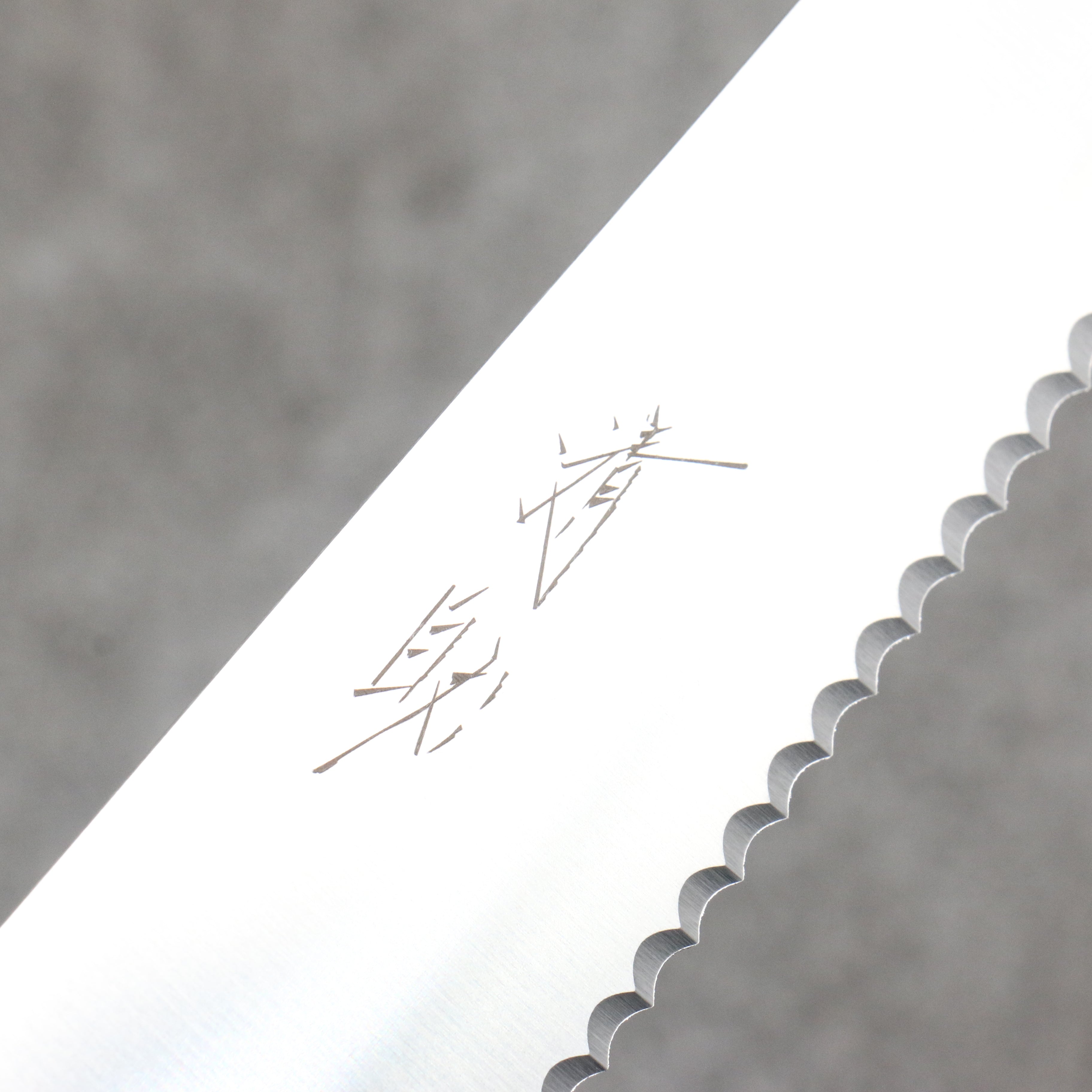 Seisuke Stainless Steel Bread Slicer 240mm Ebony Wood Handle - Japanny - Best Japanese Knife