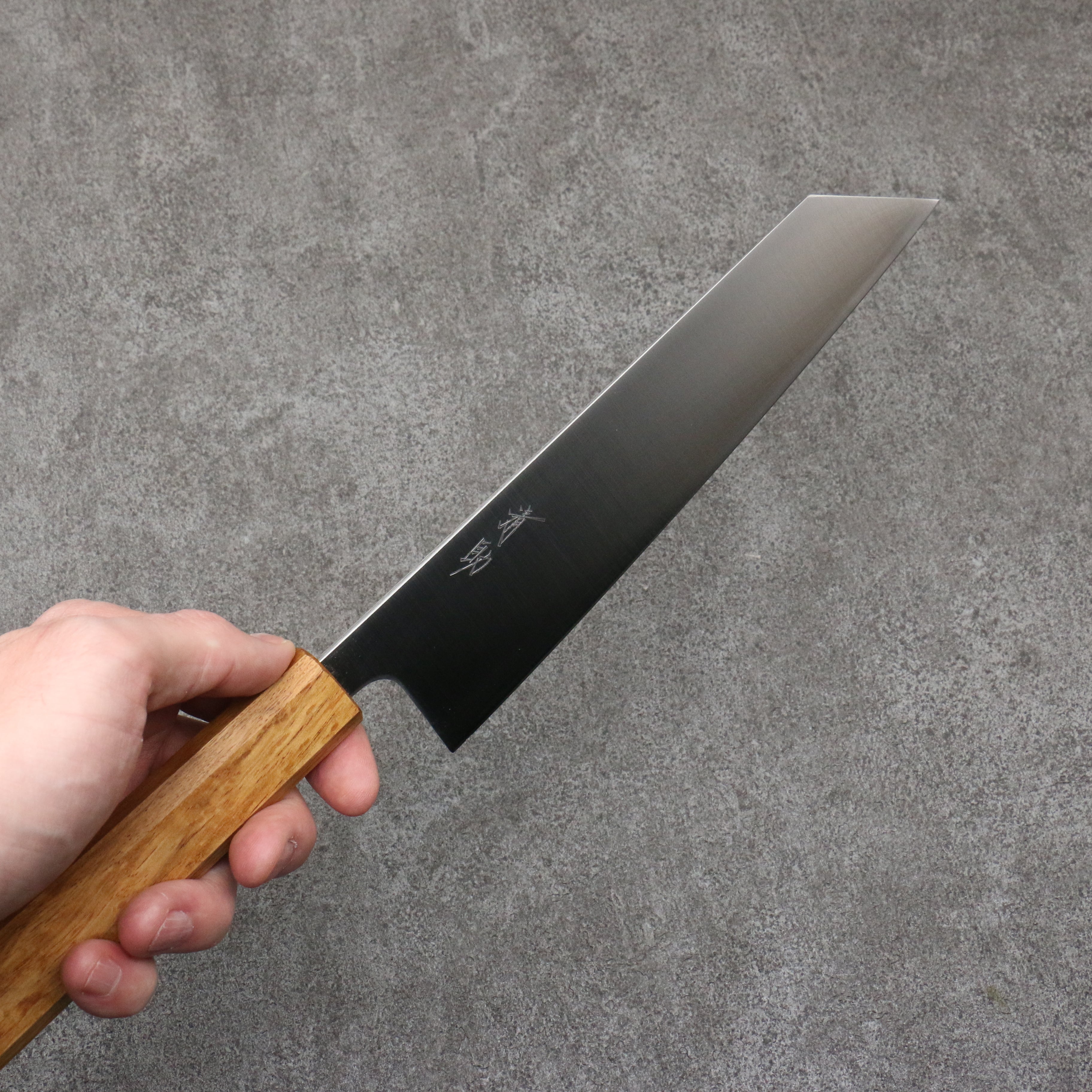 Seisuke Silver Steel No.3 Migaki Polish Finish Kiritsuke Gyuto 210mm White Oak Handle - Japanny - Best Japanese Knife