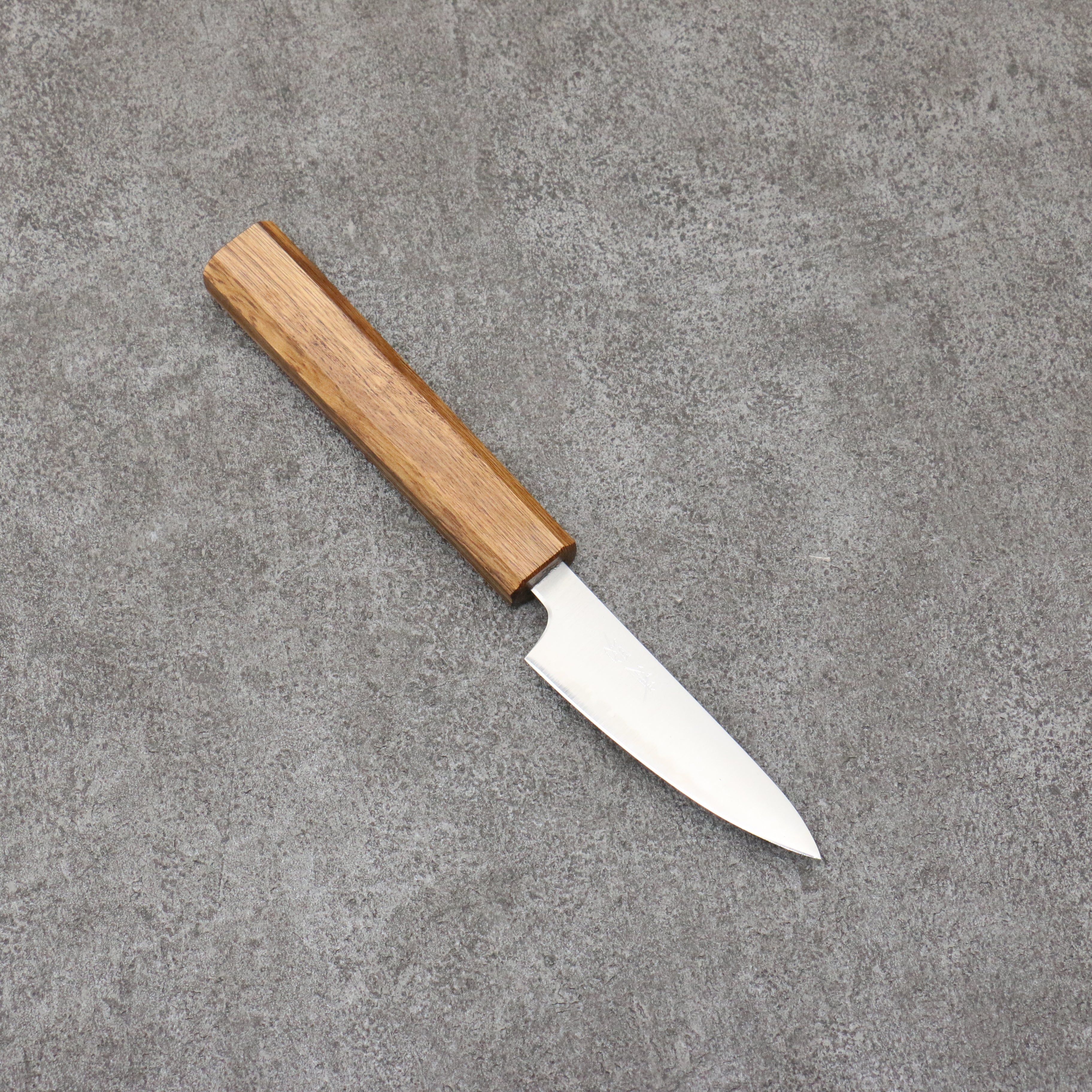 Seisuke Silver Steel No.3 Migaki Polish Finish Paring 80mm White Oak Handle - Japanny - Best Japanese Knife