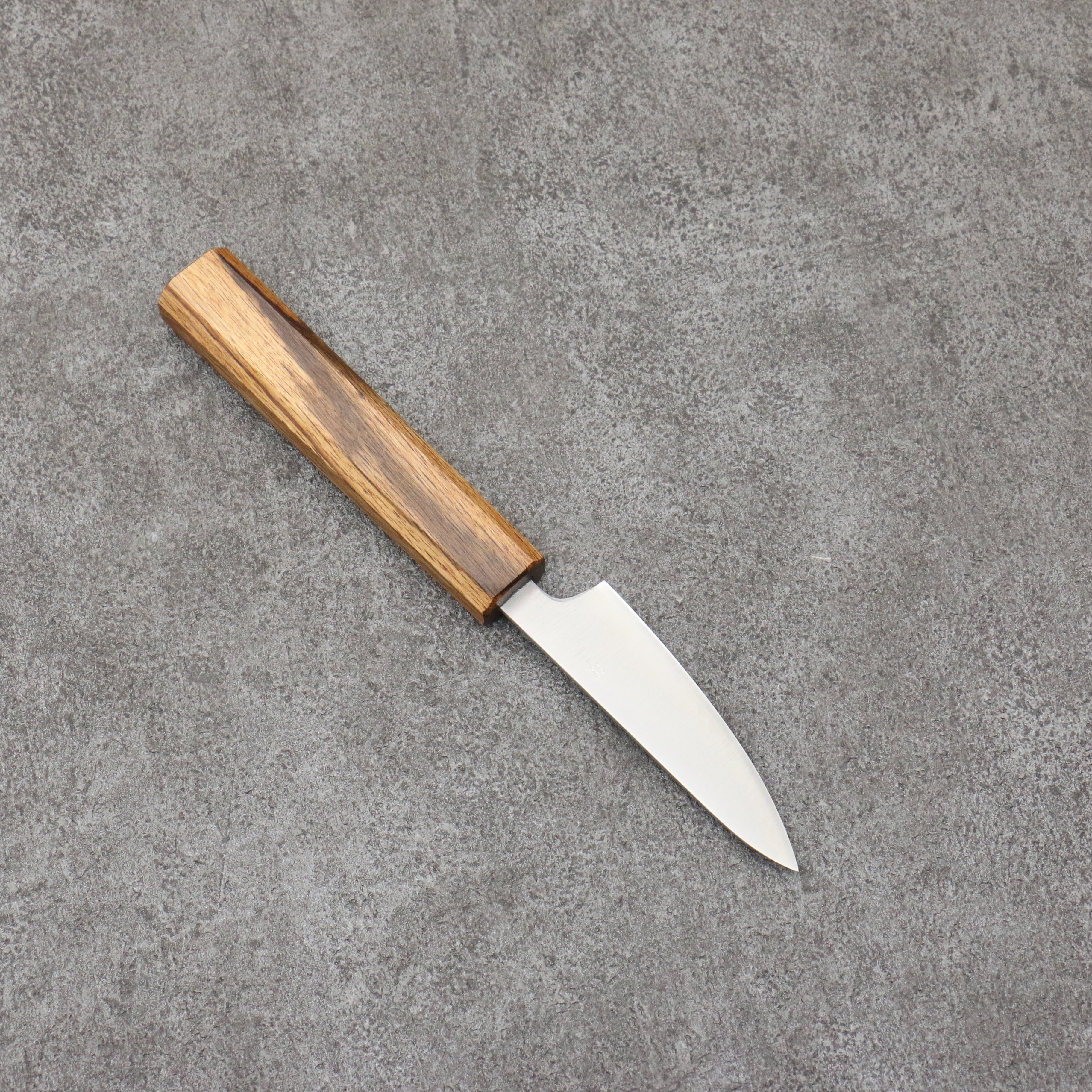 Seisuke Silver Steel No.3 Migaki Polish Finish Paring 80mm White Oak Handle - Japanny - Best Japanese Knife