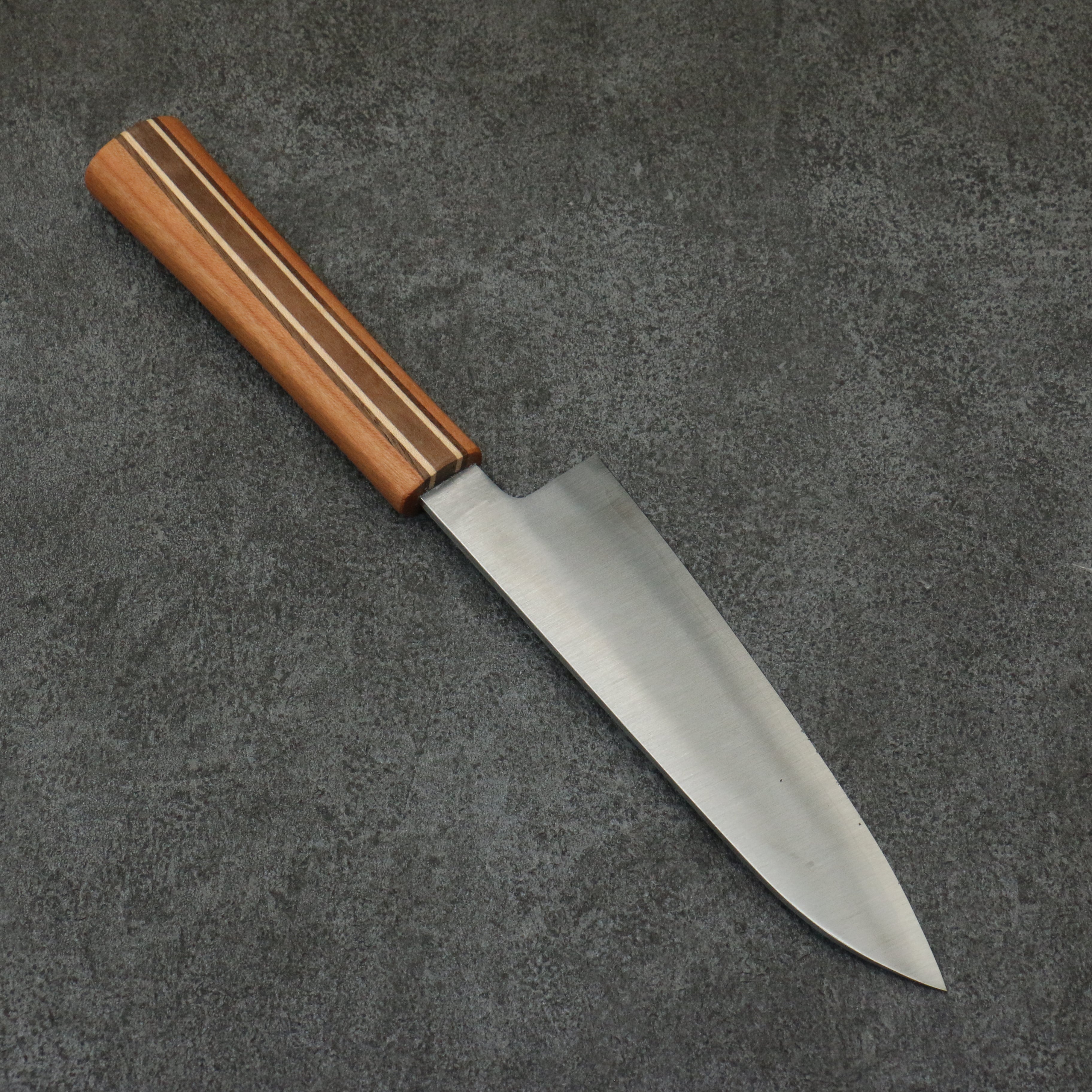 Shigeki Tanaka Majiro Silver Steel No.3 Santoku 165mm Maple, Cherry, Walnut Handle - Japanny - Best Japanese Knife