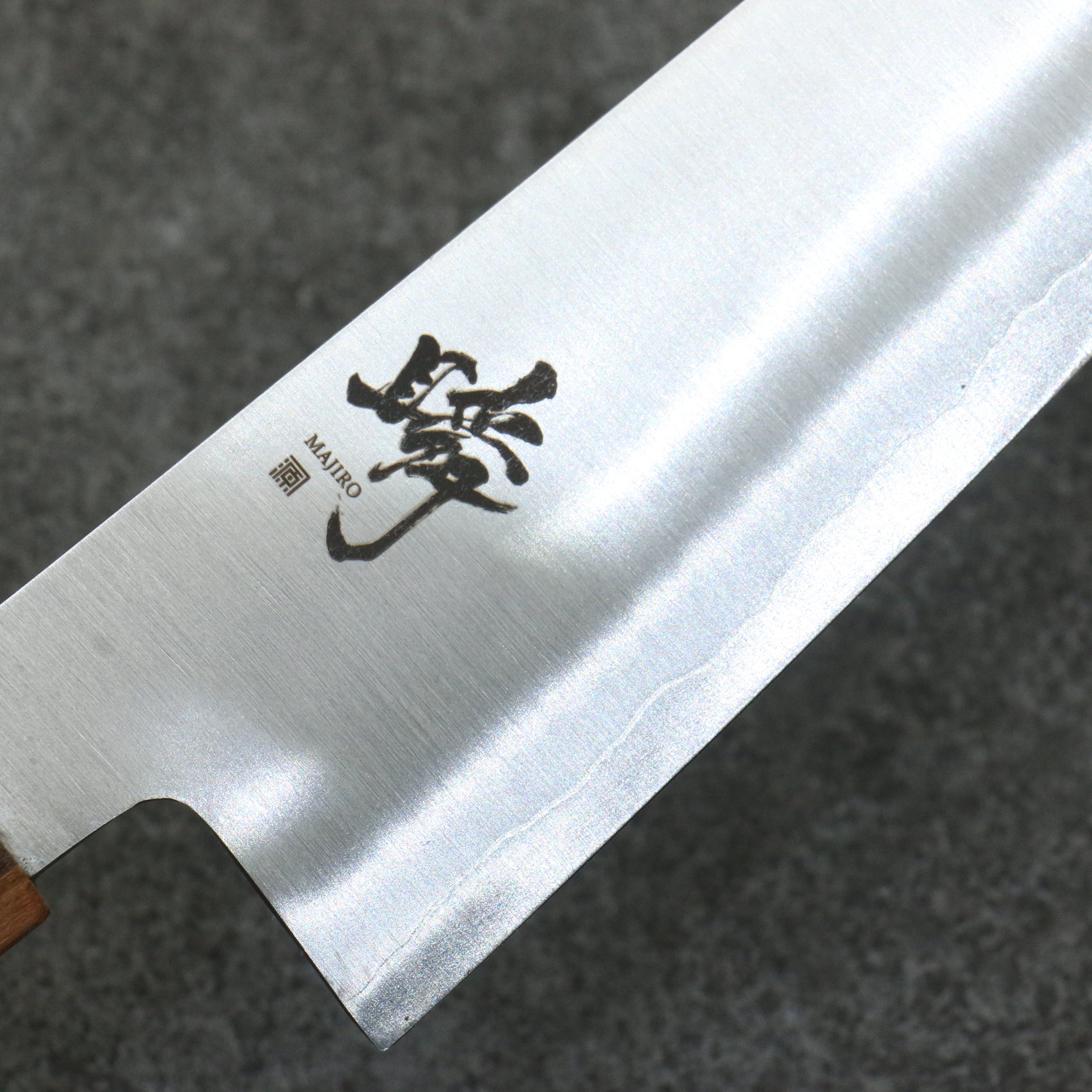 Shigeki Tanaka Majiro Silver Steel No.3 Gyuto 190mm Maple, Cherry, Walnut Handle - Japanny - Best Japanese Knife