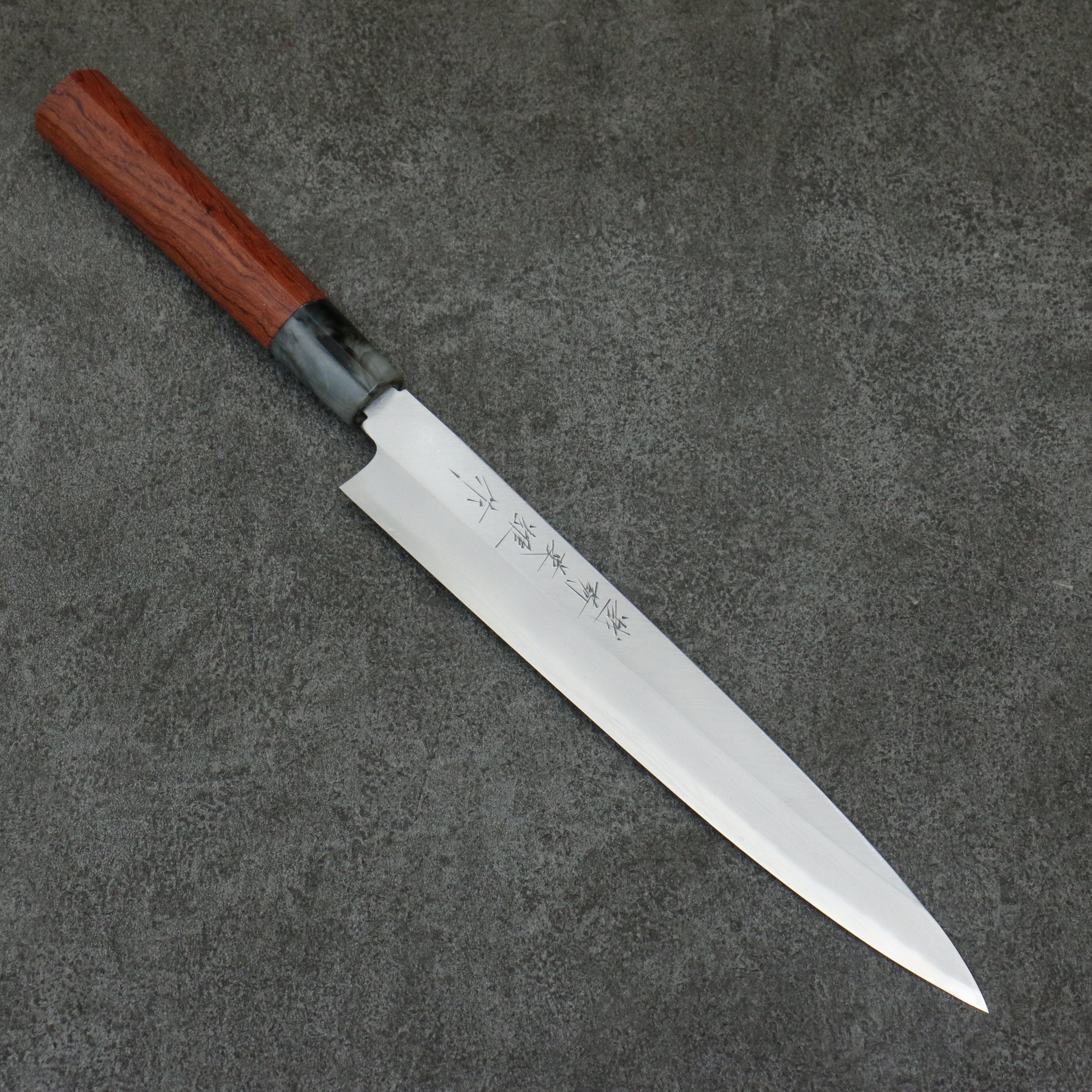 Hideo Kitaoka Blue Steel No.2 Yanagiba 210mm Bubinga Handle - Japanny - Best Japanese Knife