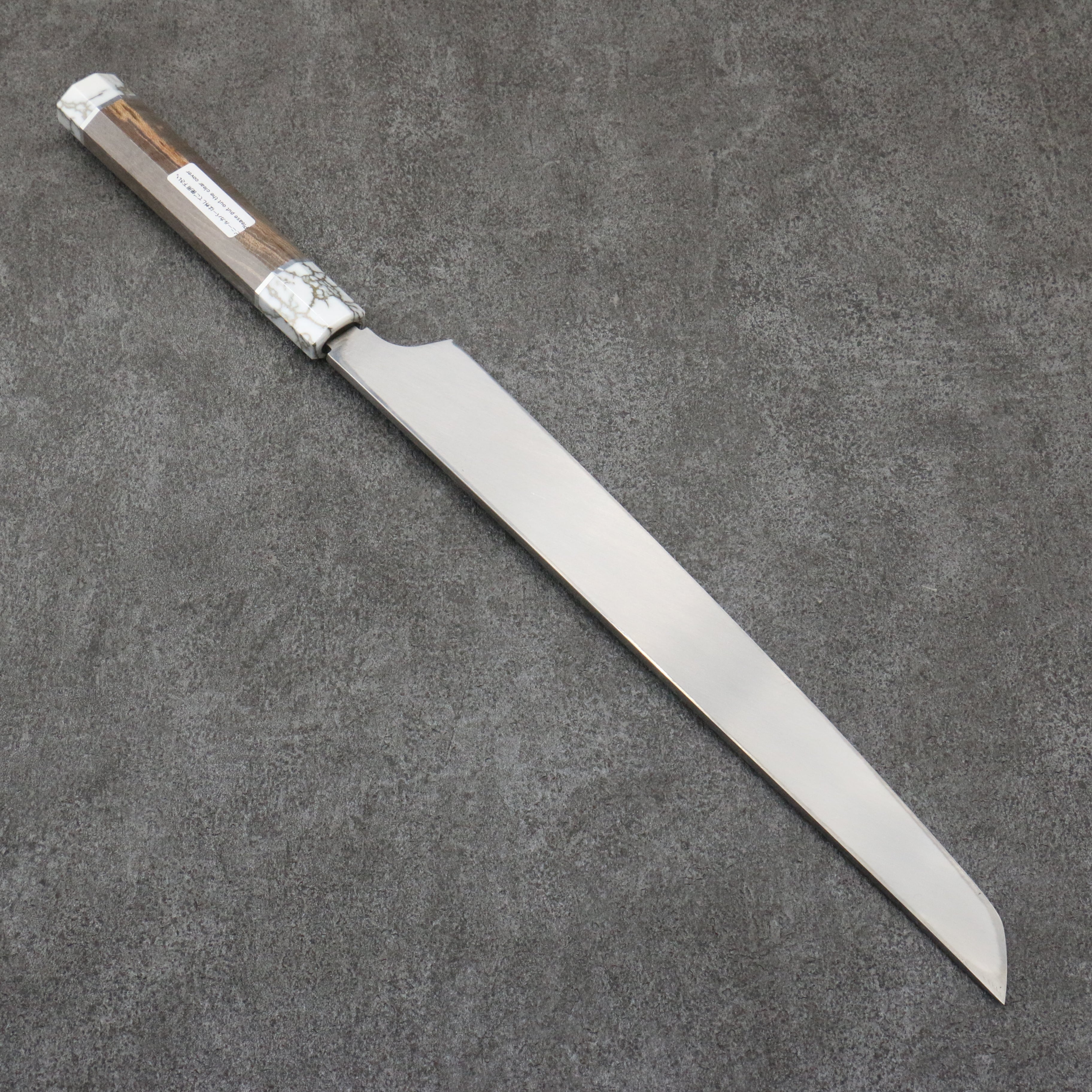 Sakai Takayuki Ginryu Honyaki Swedish Steel Mirrored Finish Sakimaru Yanagiba 300mm Stabilized wood Handle with Sheath - Japanny - Best Japanese Knife