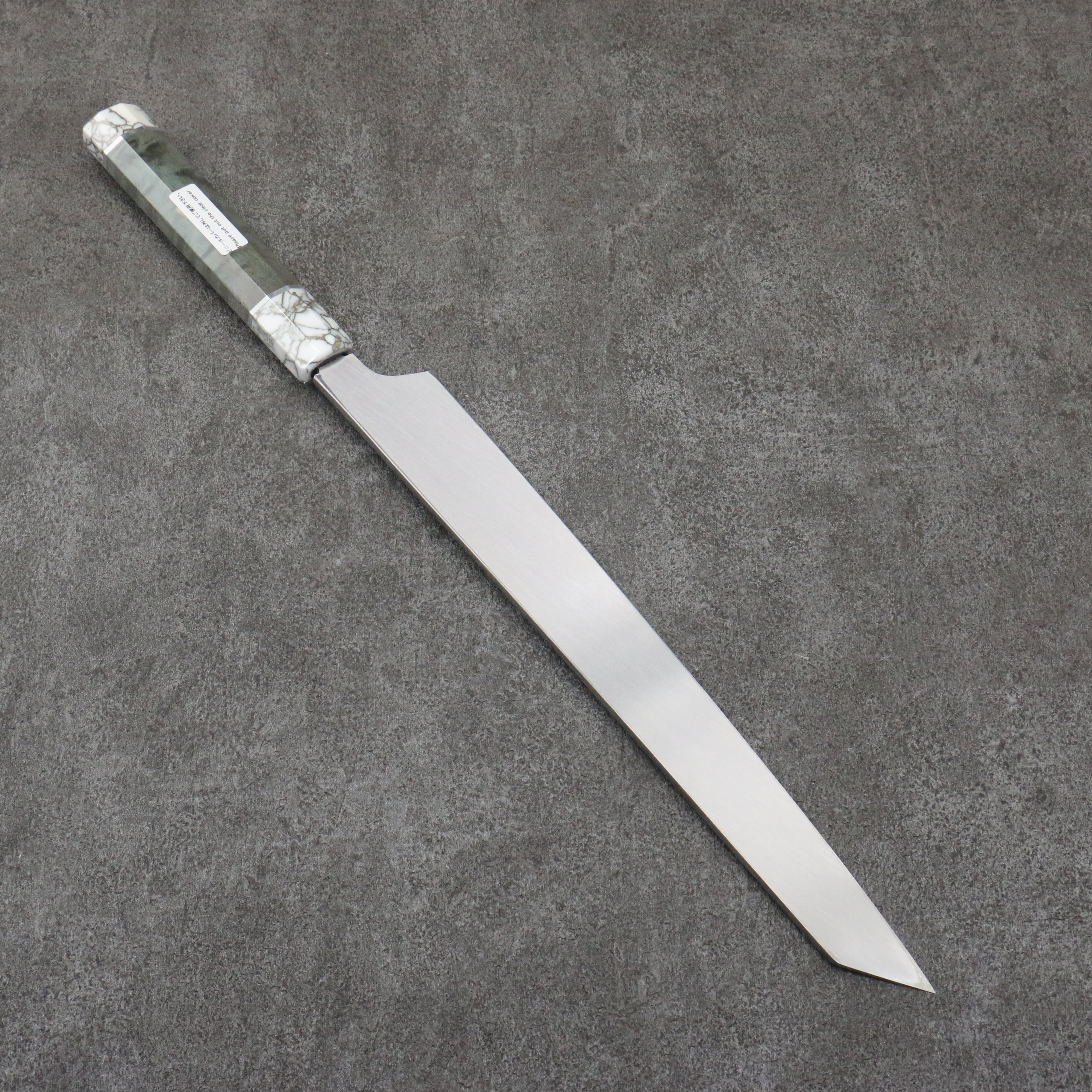Sakai Takayuki Hien White Steel No.2 Honyaki Kiritsuke Yanagiba 300mm Stabilized wood (White Ferrule and End Cap) Handle with Sheath - Japanny - Best Japanese Knife