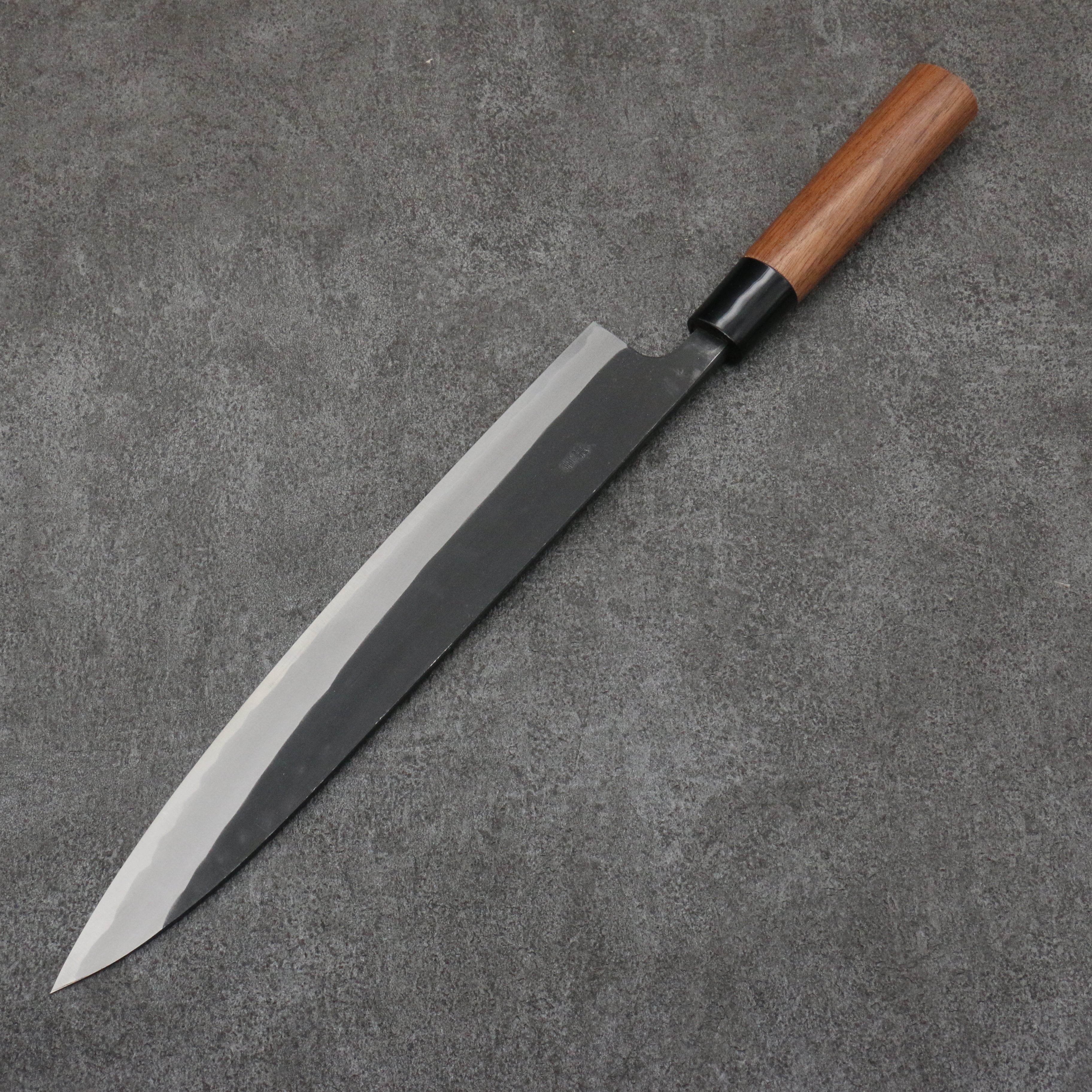 Nao Yamamoto Blue Steel Kurouchi Sujihiki 270mm Walnut Handle - Japanny - Best Japanese Knife