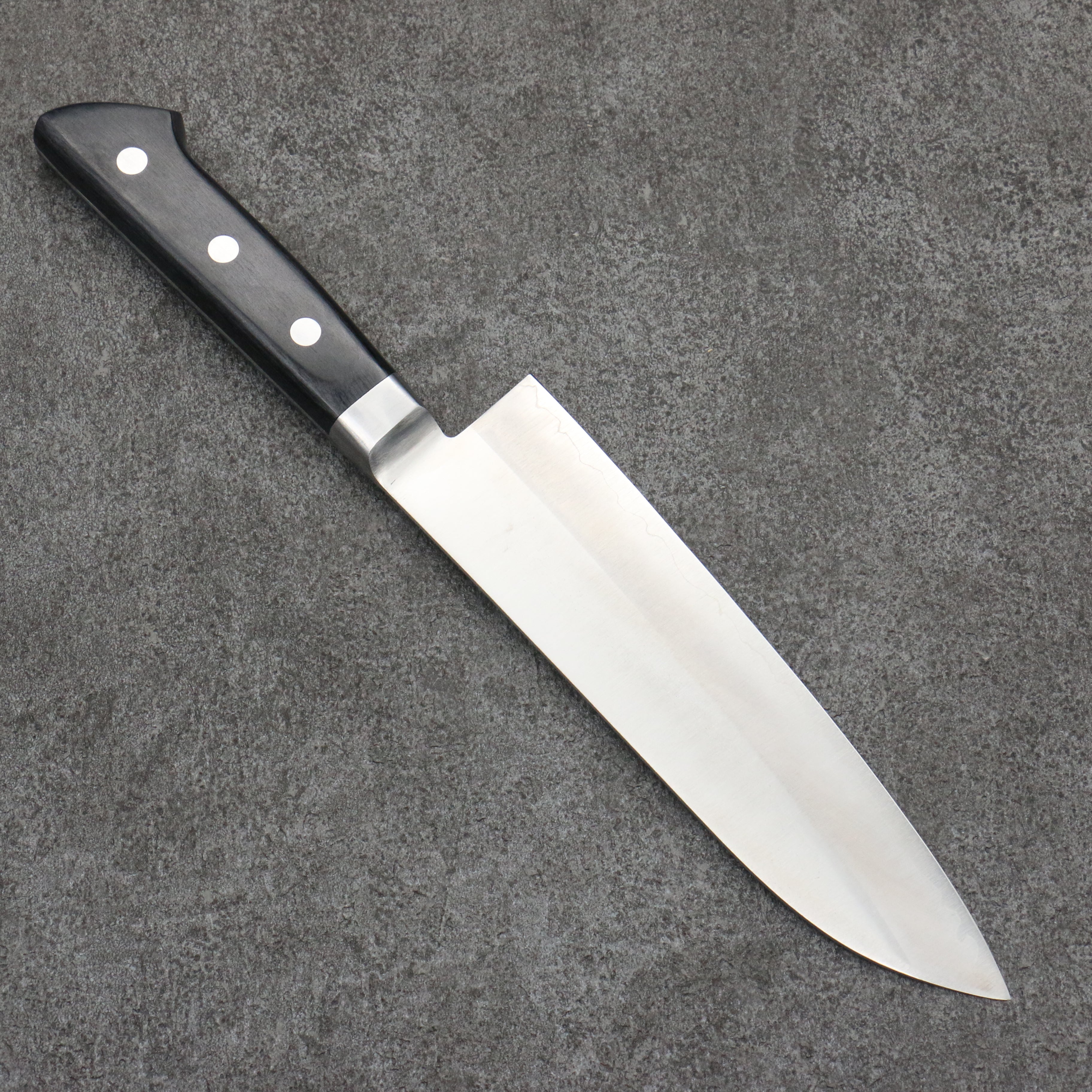 Seisuke VG1 Migaki Polish Finish Santoku 165mm Black Pakka wood Handle - Japanny - Best Japanese Knife