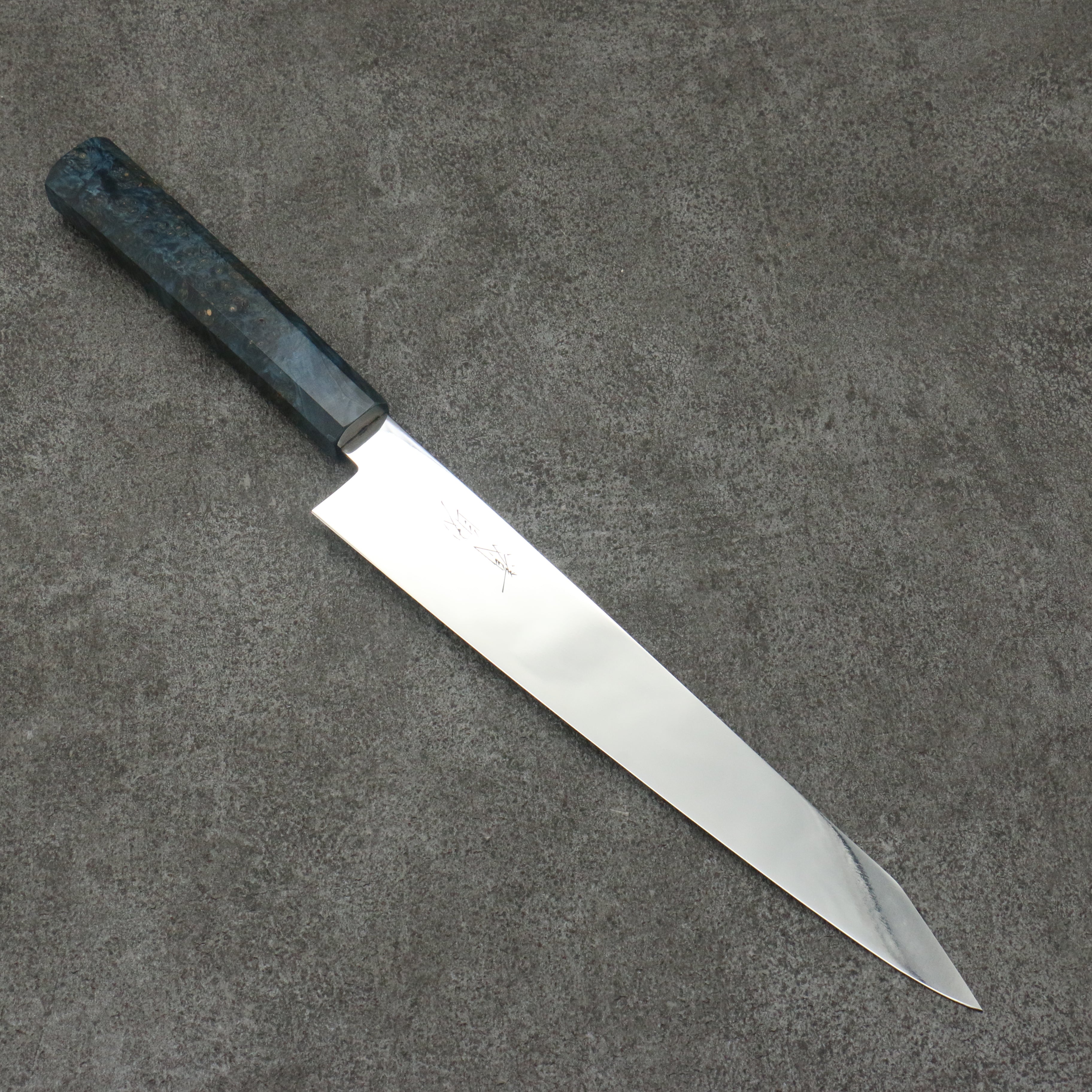 Seisuke VG10 Mirrored Finish Sujihiki 240mm Stabilized wood Handle - Japanny - Best Japanese Knife