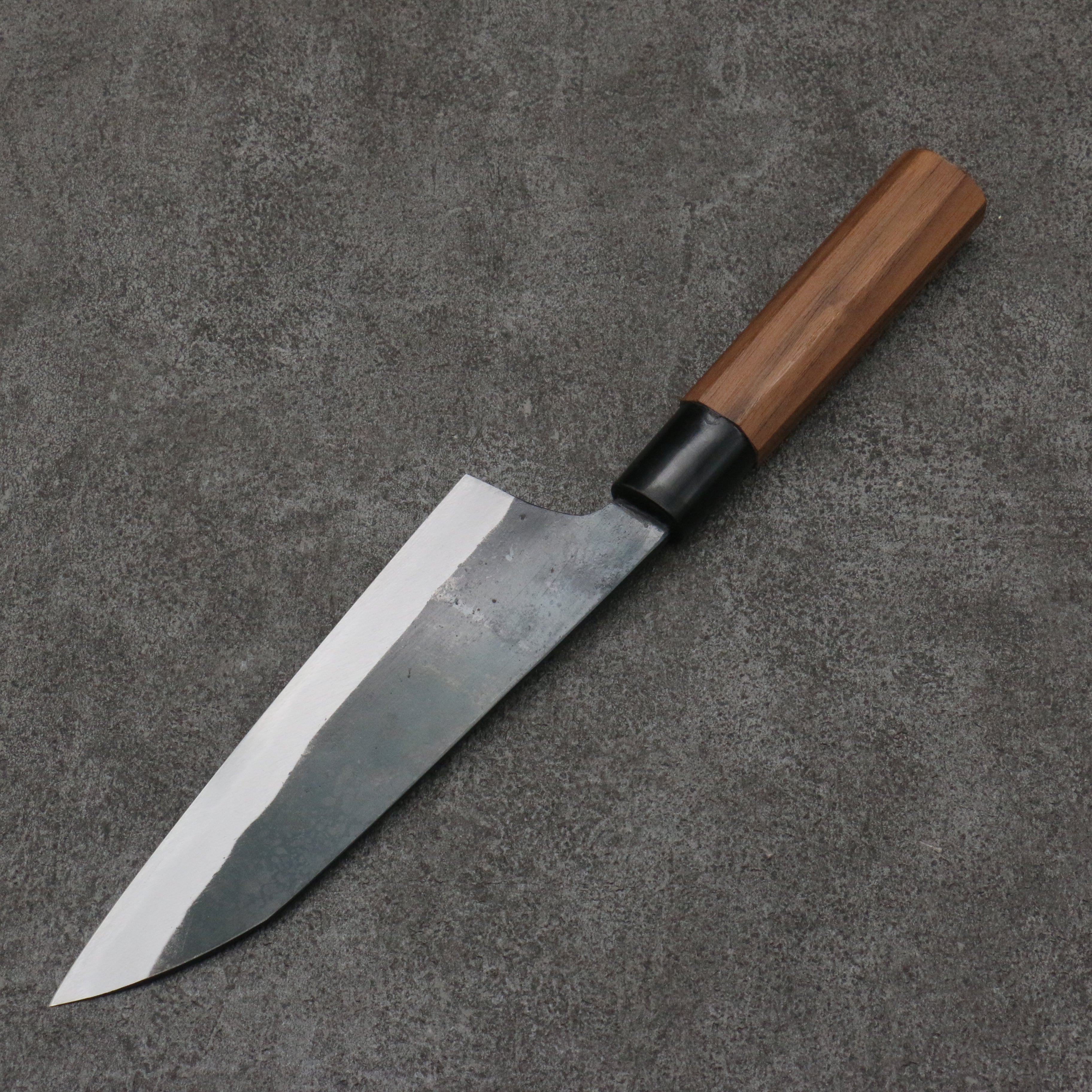 Daisuke Nishida White Steel No.1 Black Finished Santoku 165mm Cherry Tree Handle - Japanny - Best Japanese Knife