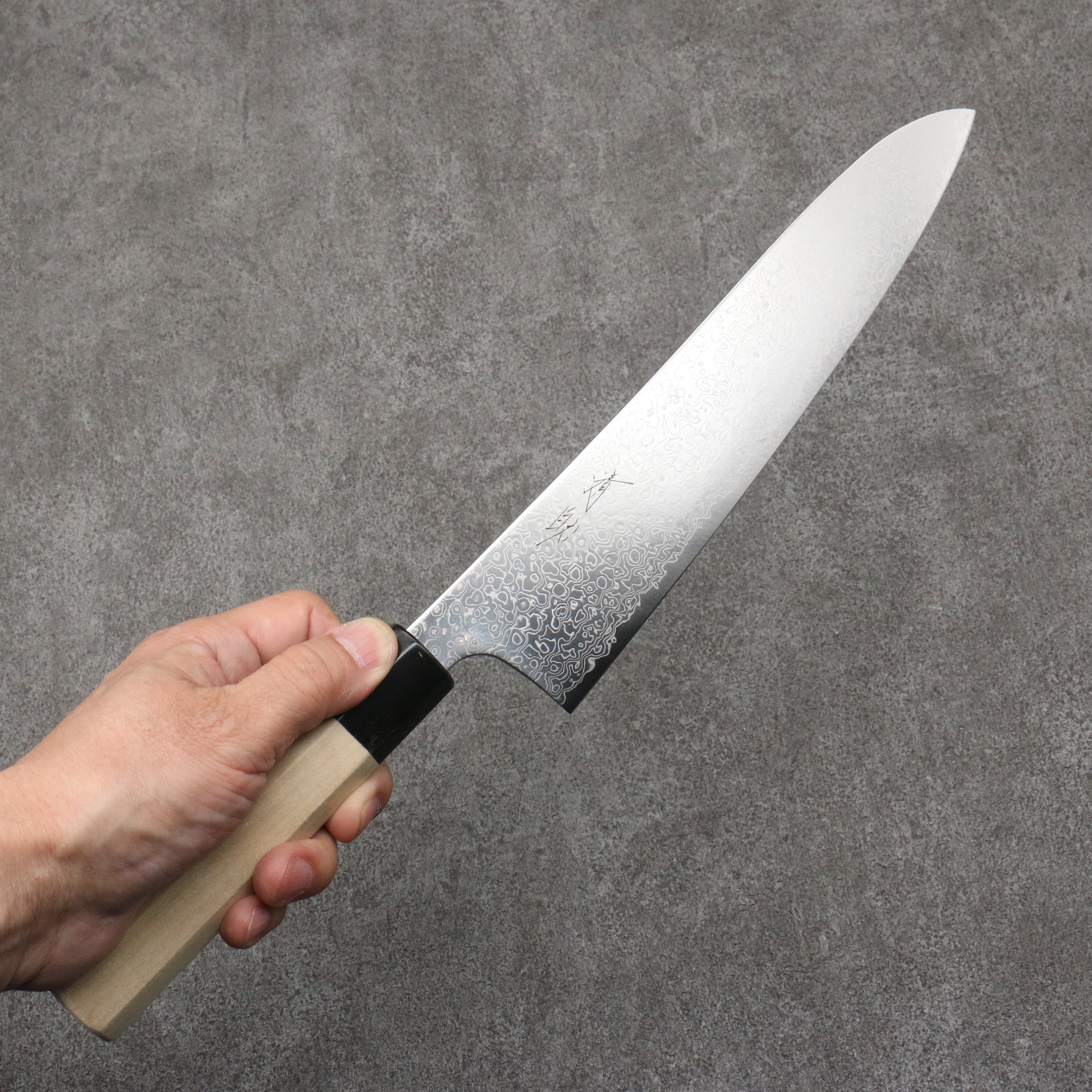 Seisuke SG2 Damascus Gyuto 240mm Magnolia Handle - Japanny - Best Japanese Knife