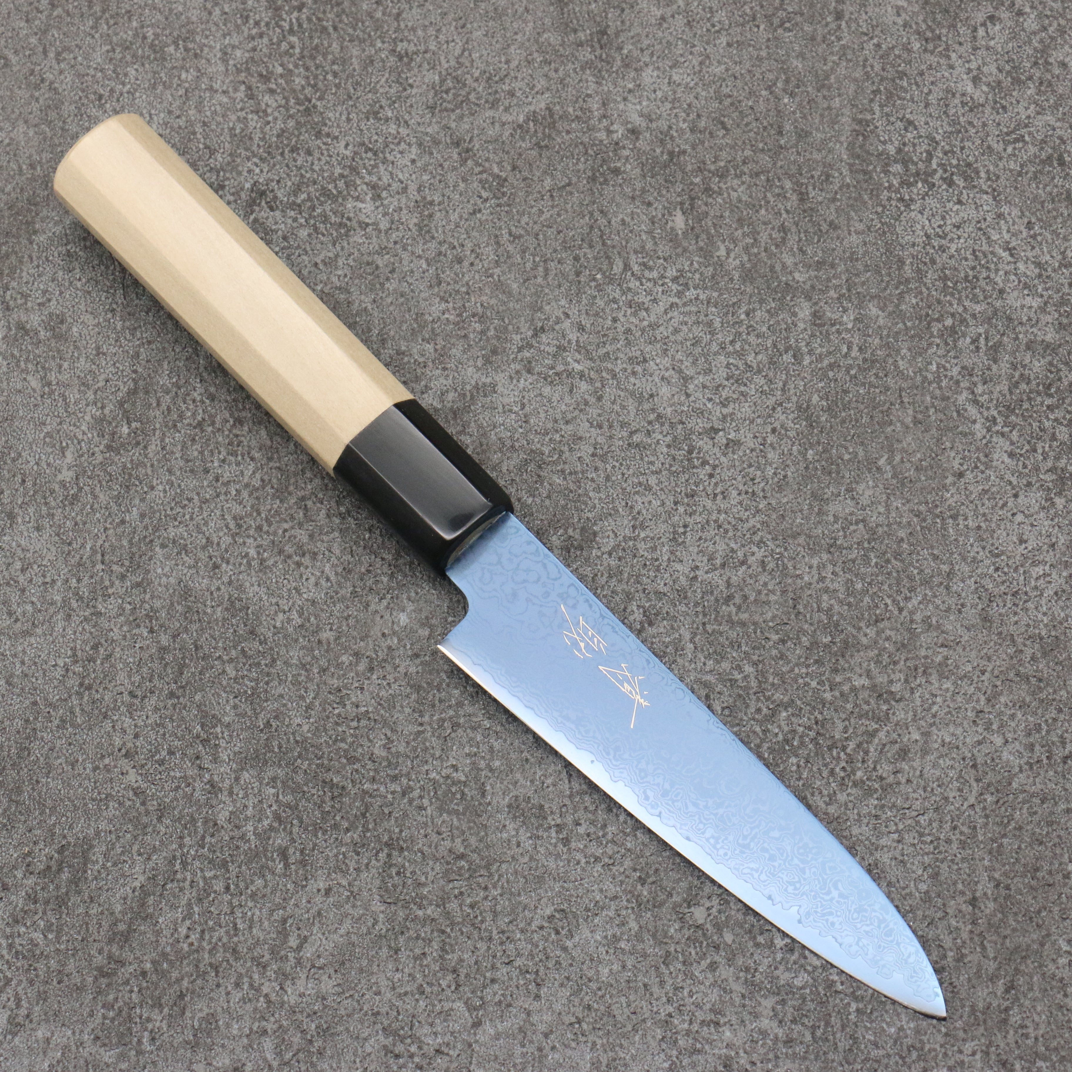 Seisuke VG10 Ion plating Damascus Petty-Utility 120mm Magnolia Handle - Japanny - Best Japanese Knife
