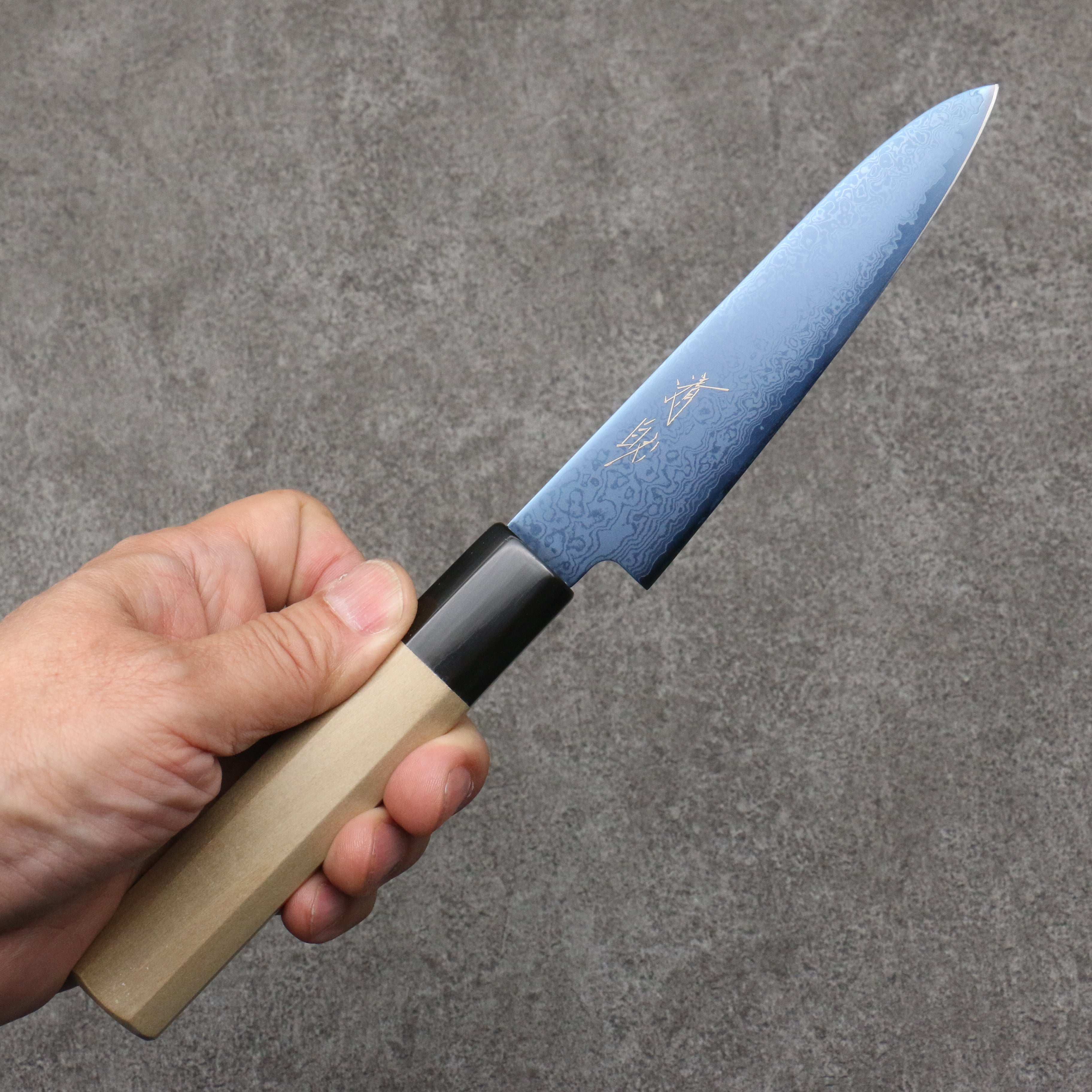 Seisuke VG10 Ion plating Damascus Petty-Utility 120mm Magnolia Handle - Japanny - Best Japanese Knife