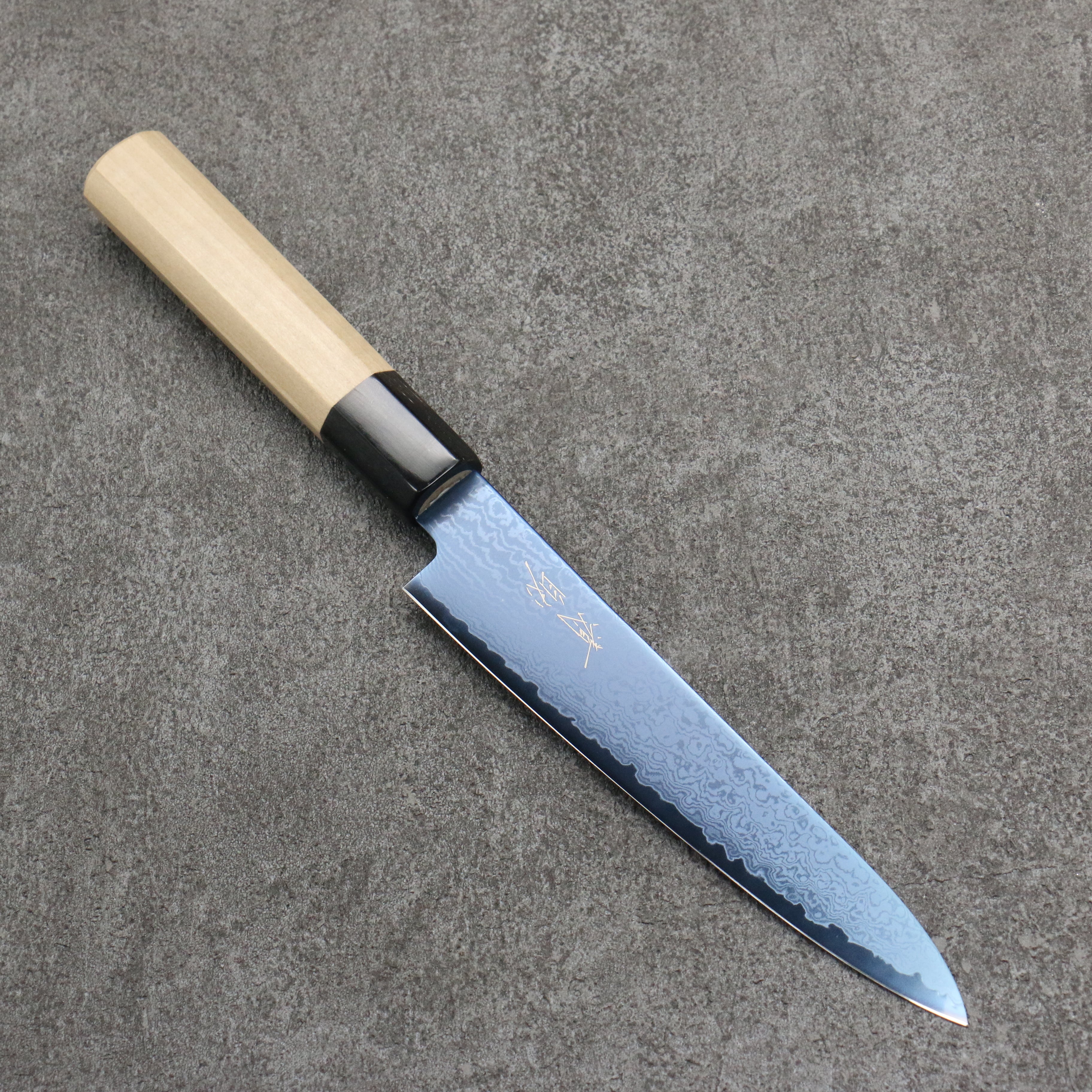 Seisuke VG10 Ion plating Damascus Petty-Utility 150mm Magnolia Handle - Japanny - Best Japanese Knife