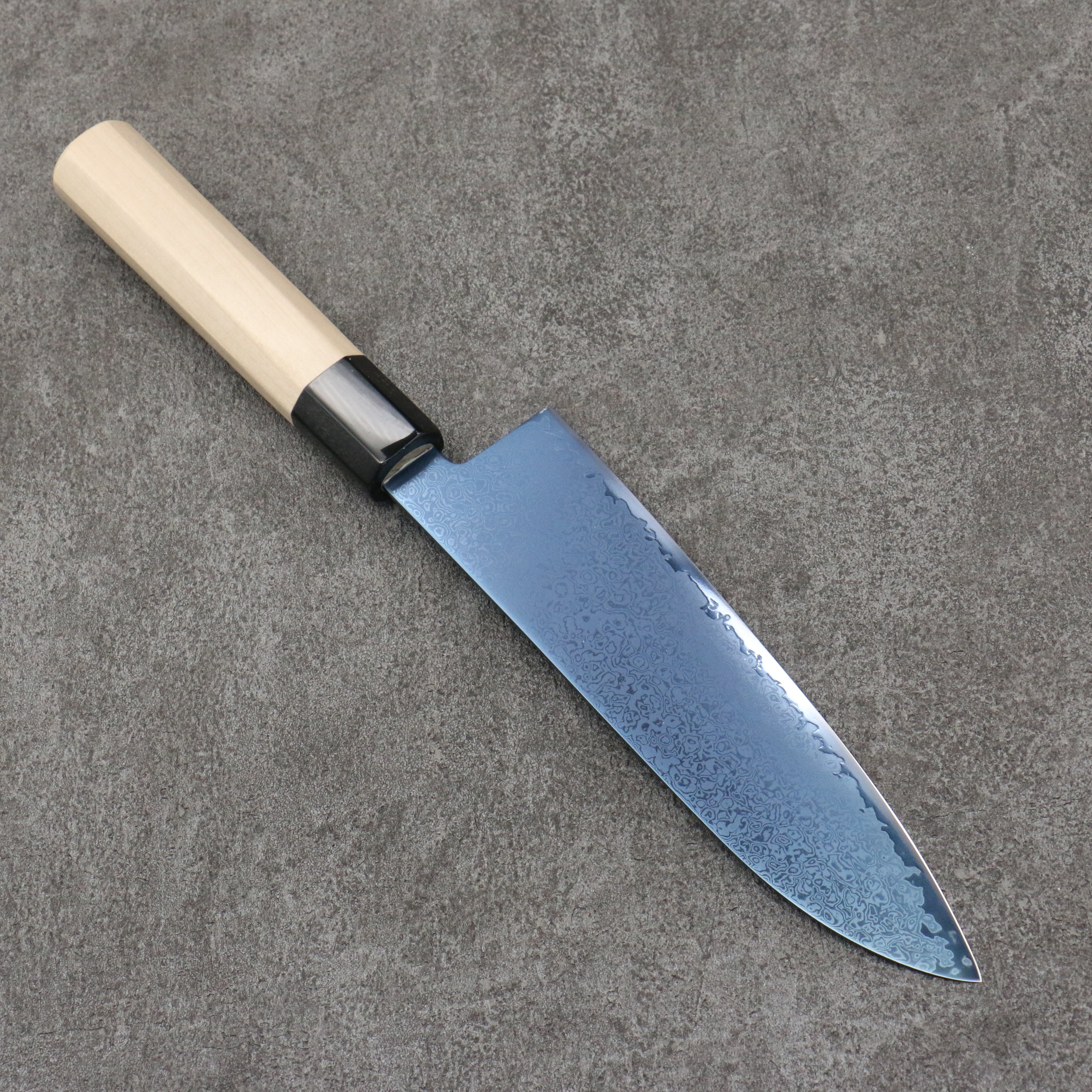 Seisuke VG10 Ion plating Damascus Santoku 180mm Magnolia Handle - Japanny - Best Japanese Knife