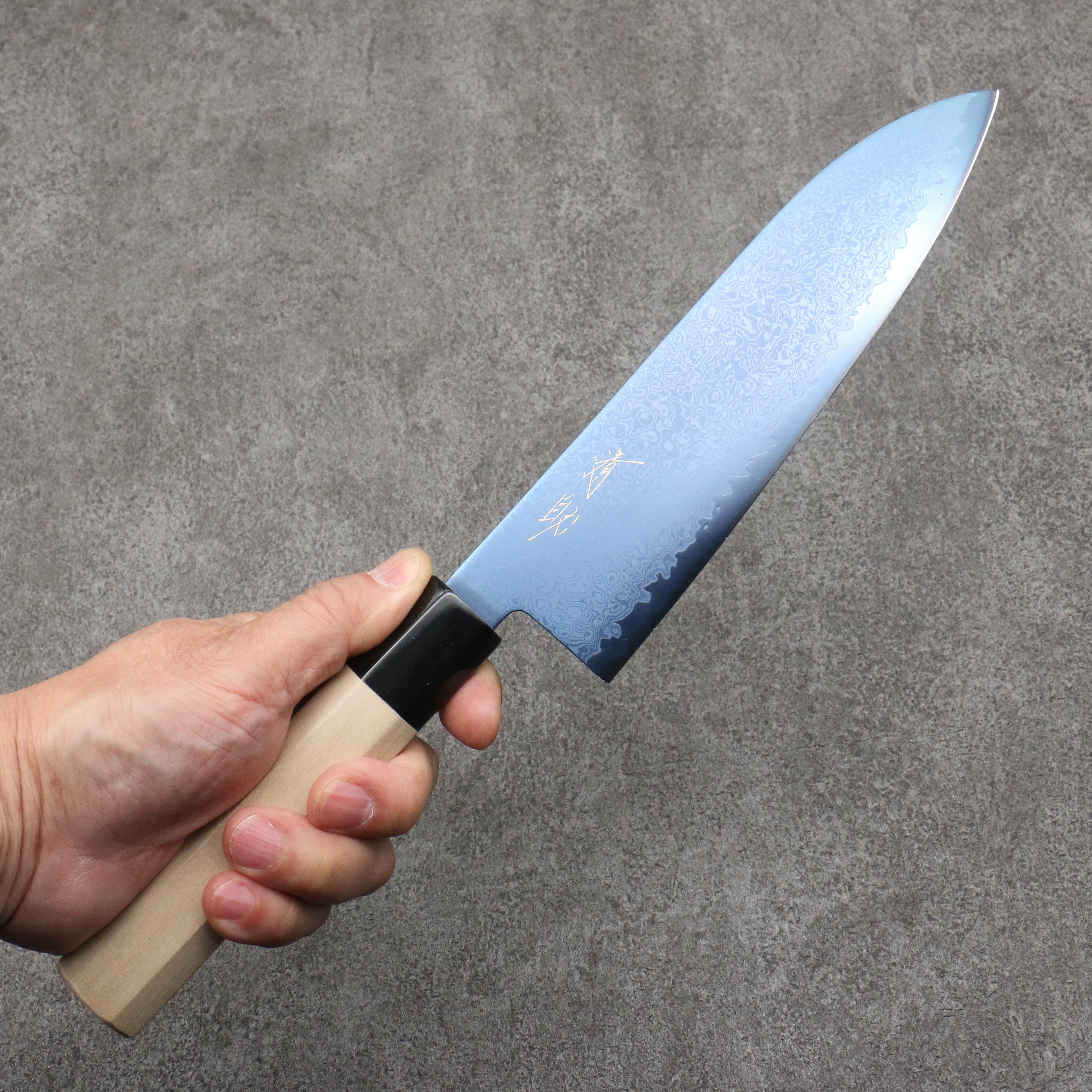 Seisuke VG10 Ion plating Damascus Santoku 180mm Magnolia Handle - Japanny - Best Japanese Knife