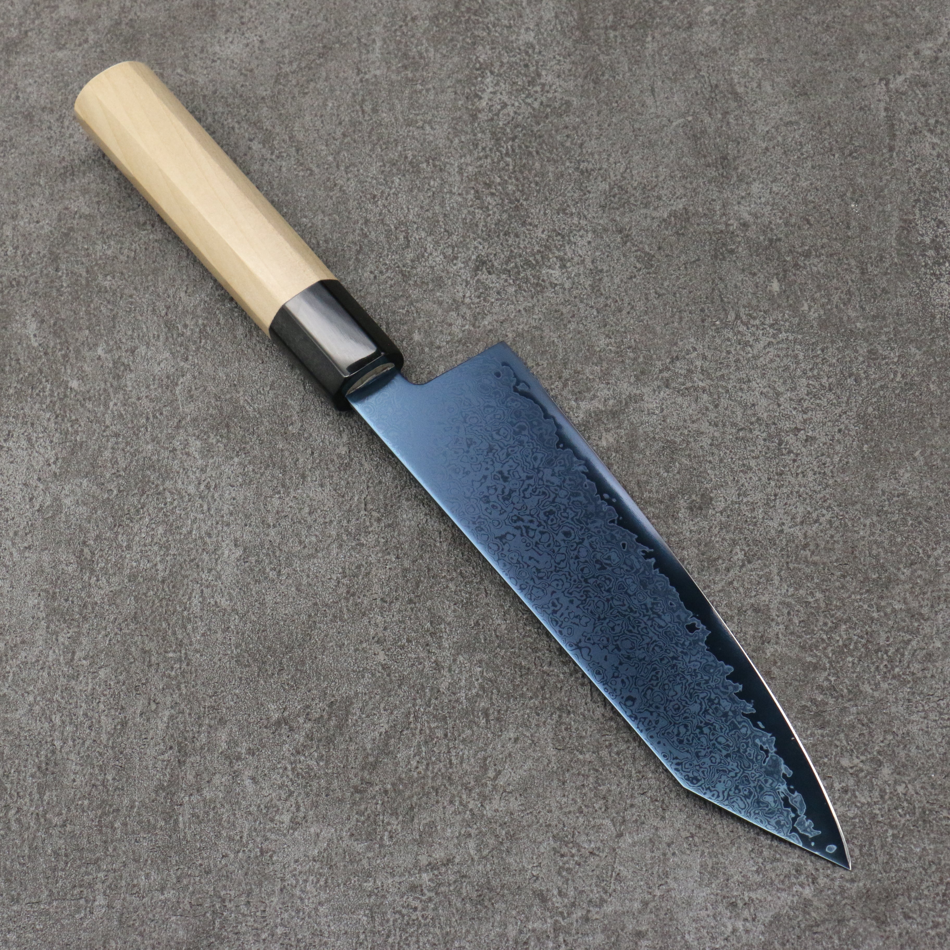 Seisuke VG10 Ion plating Damascus Kiritsuke Santoku 180mm Magnolia Handle - Japanny - Best Japanese Knife
