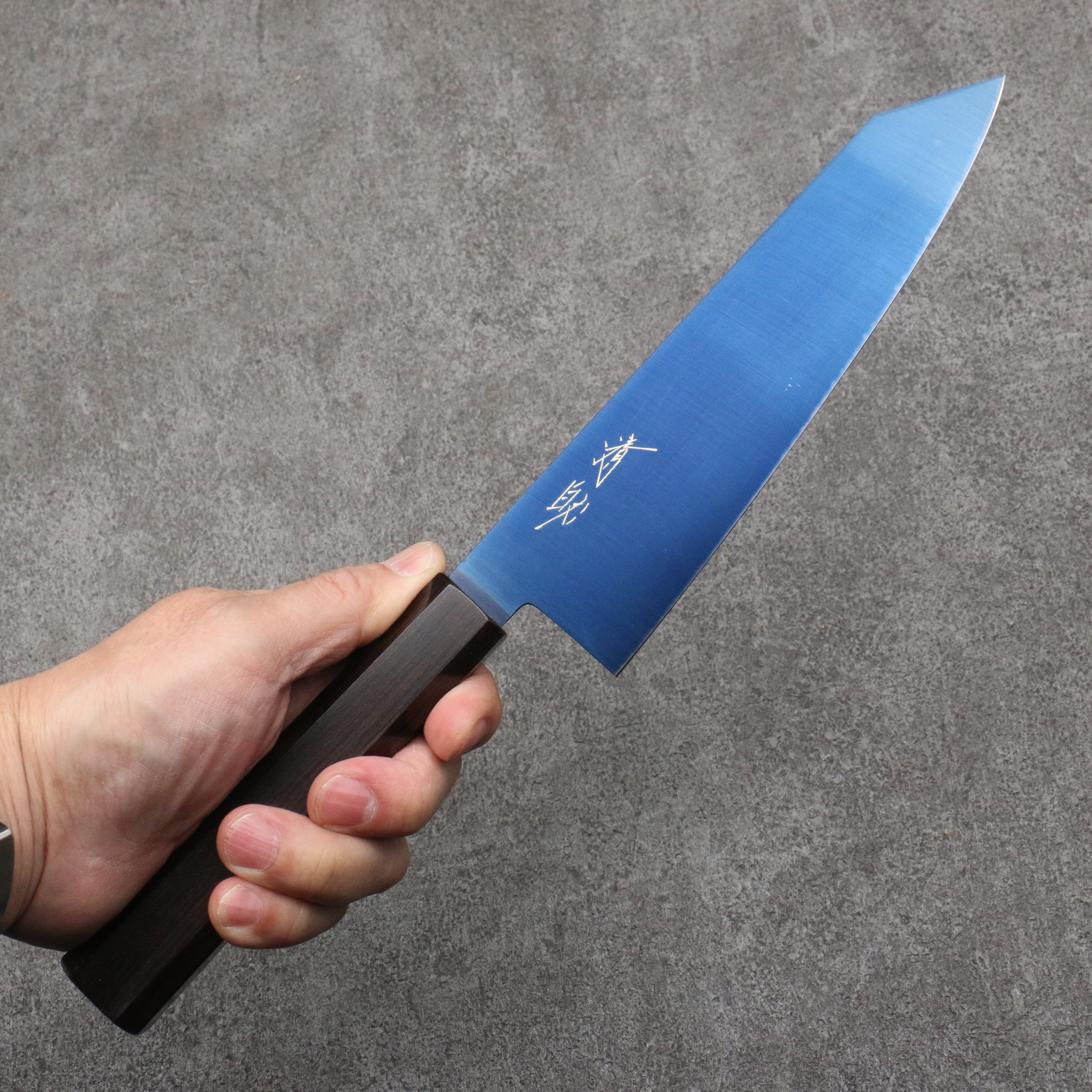 Seisuke SK-85 Ion plating Kiritsuke Santoku 180mm Ebony Wood Handle - Japanny - Best Japanese Knife
