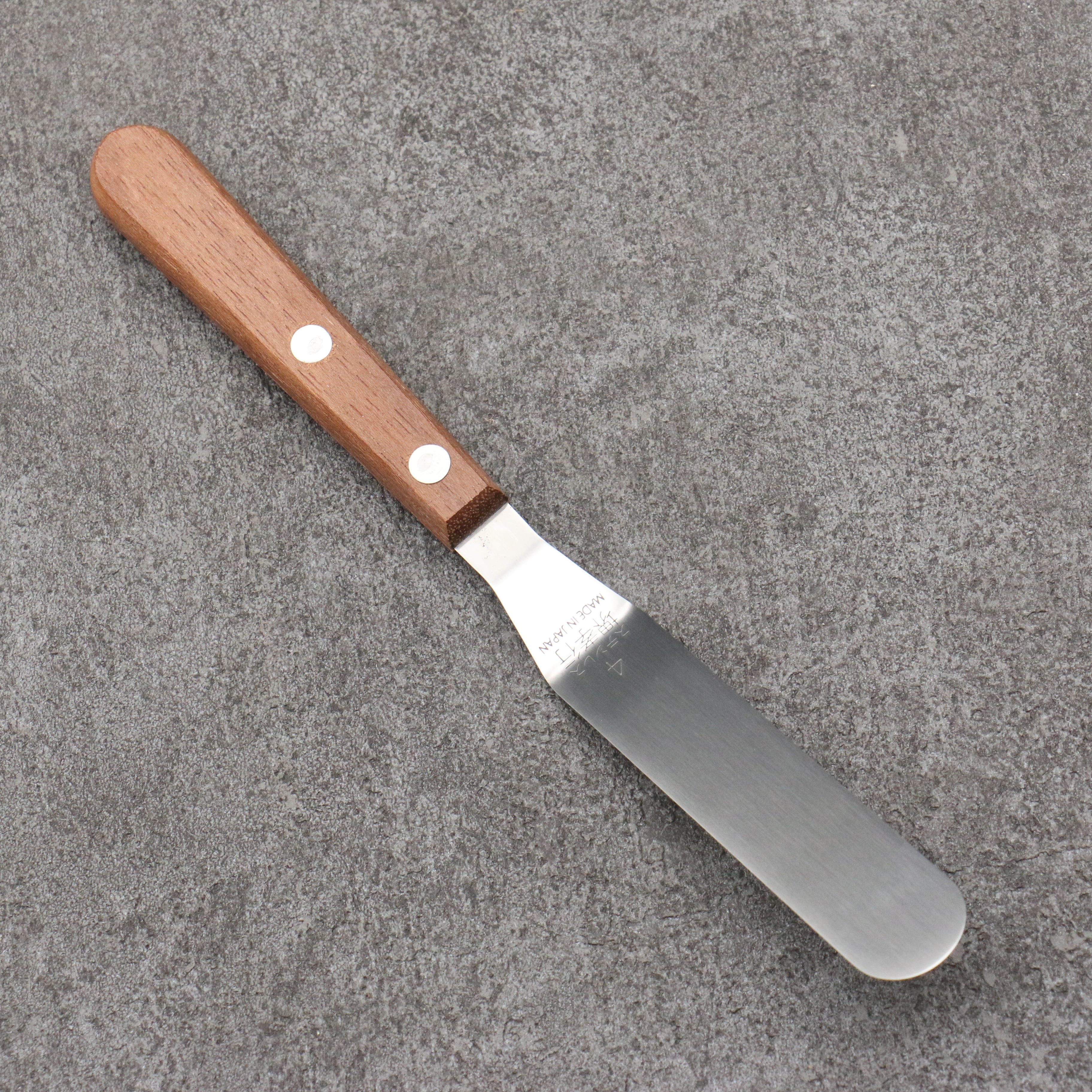 Sakai Takayuki Offset Spatula Stainless Steel No. 4 - Japanny - Best Japanese Knife