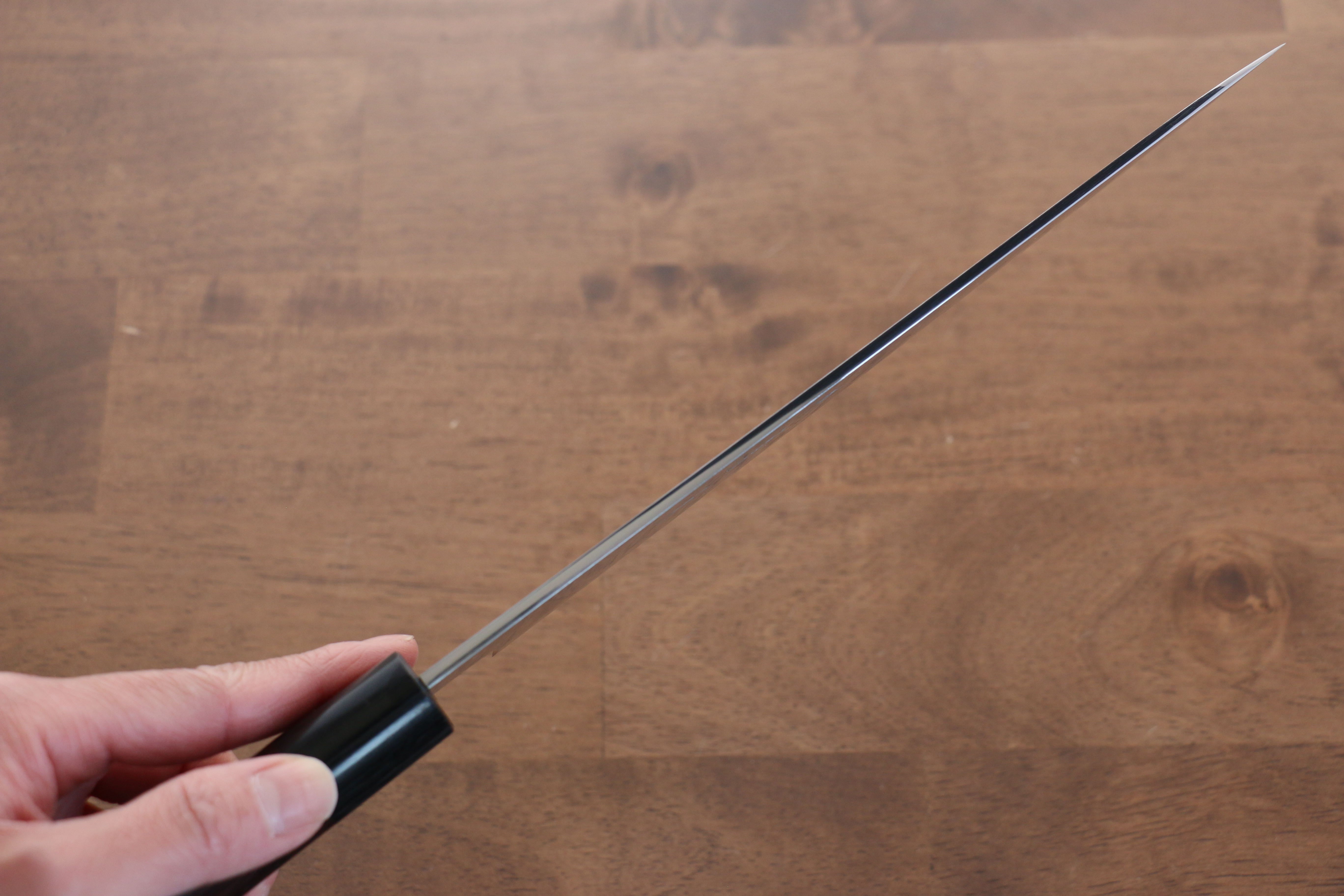 Jikko White Steel No.2 Gyuto 210mm Shitan Handle - Japanny - Best Japanese Knife