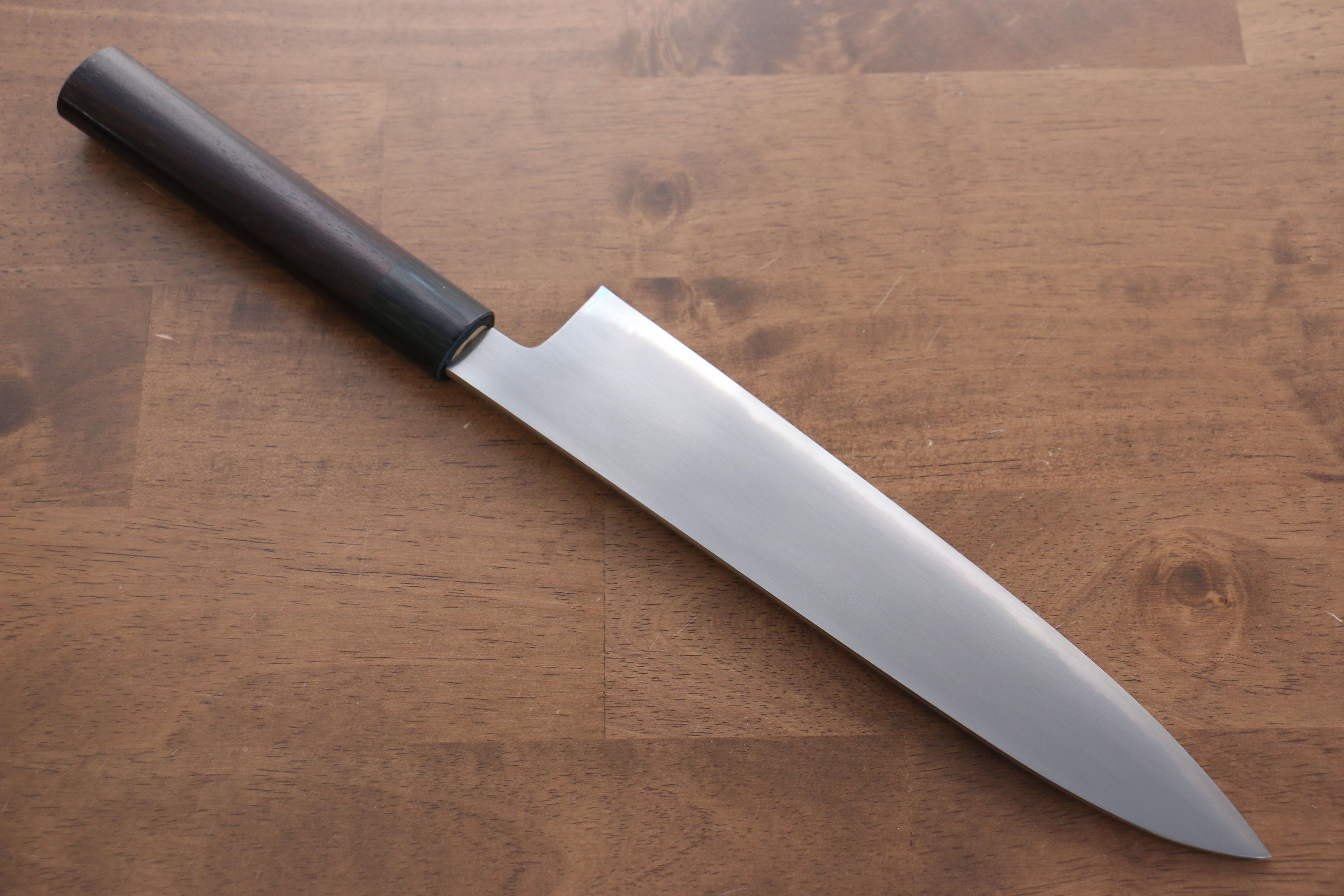 Jikko White Steel No.2 Gyuto 240mm Shitan Handle - Japanny - Best Japanese Knife