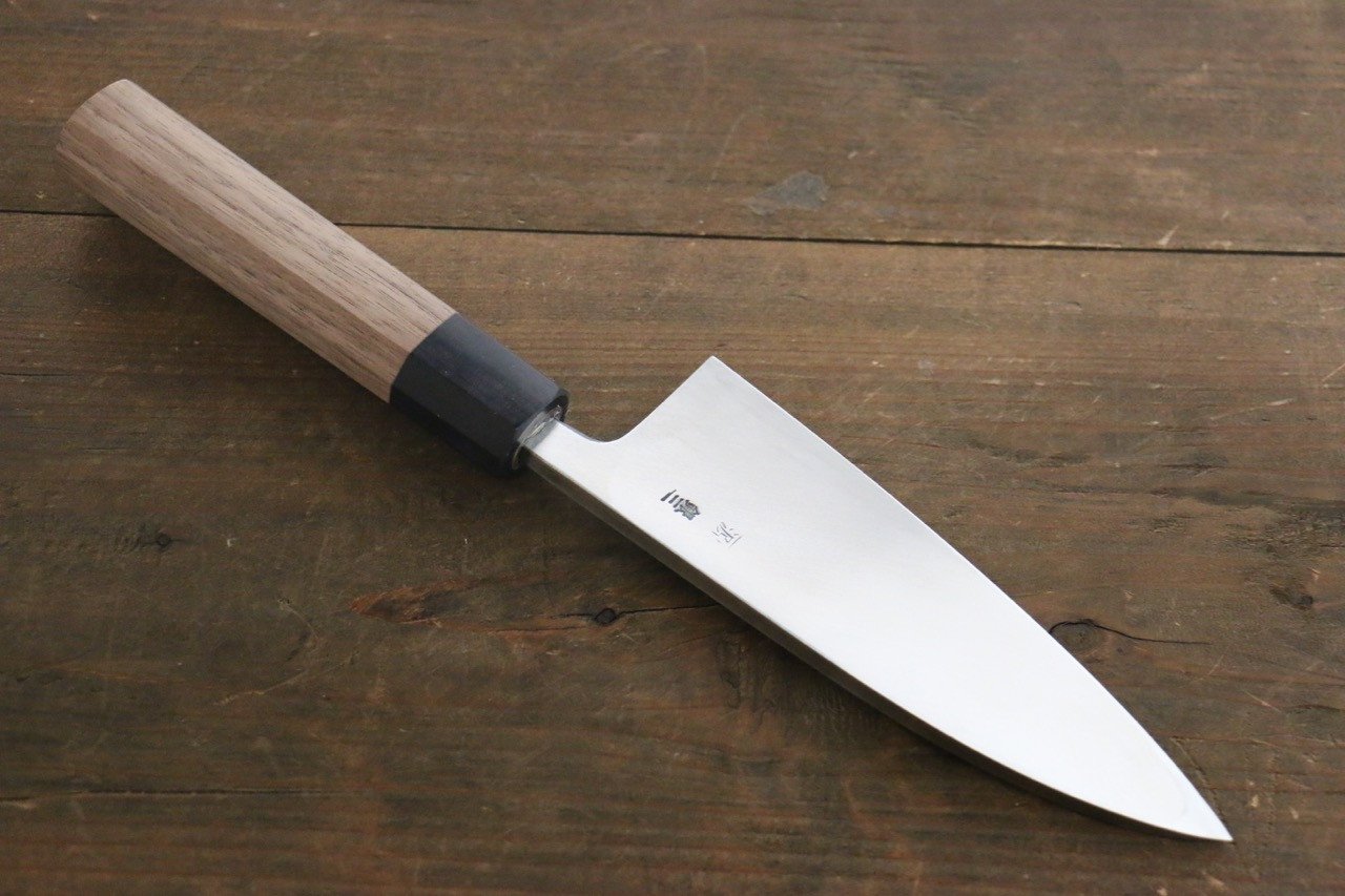 Shigeki Tanaka Silver Steel No.3 Deba 165mm Walnut Handle - Japanny - Best Japanese Knife