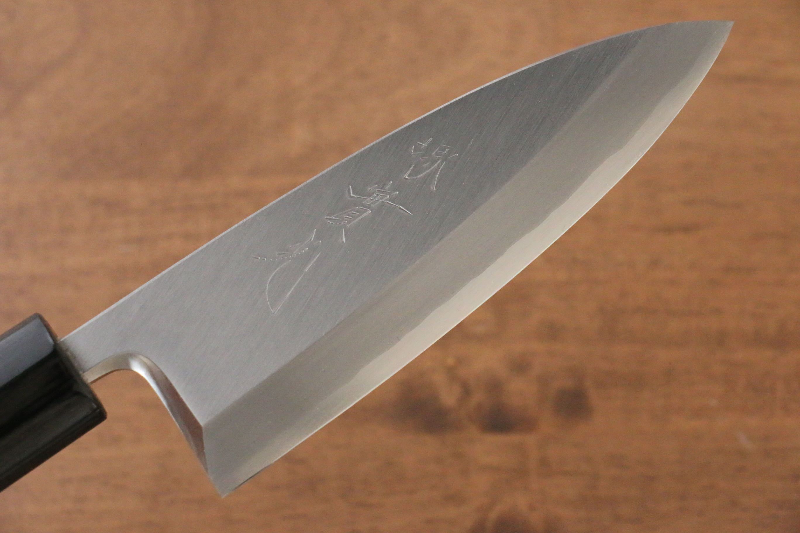 Jikko Silver Steel No.3 Deba 135mm Shitan Handle - Japanny - Best Japanese Knife