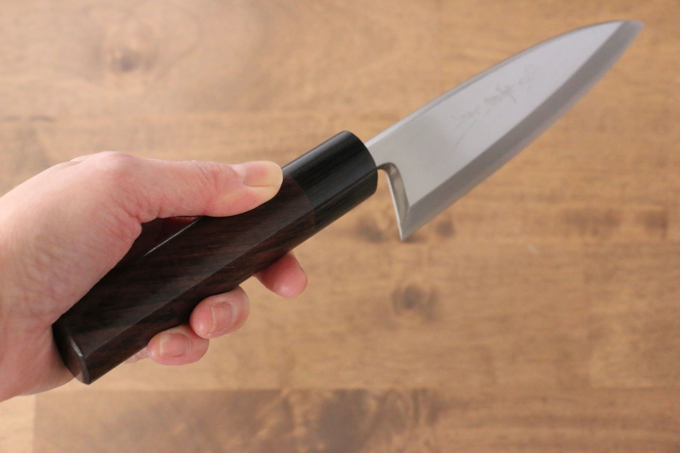 Jikko Silver Steel No.3 Deba 135mm Shitan Handle - Japanny - Best Japanese Knife