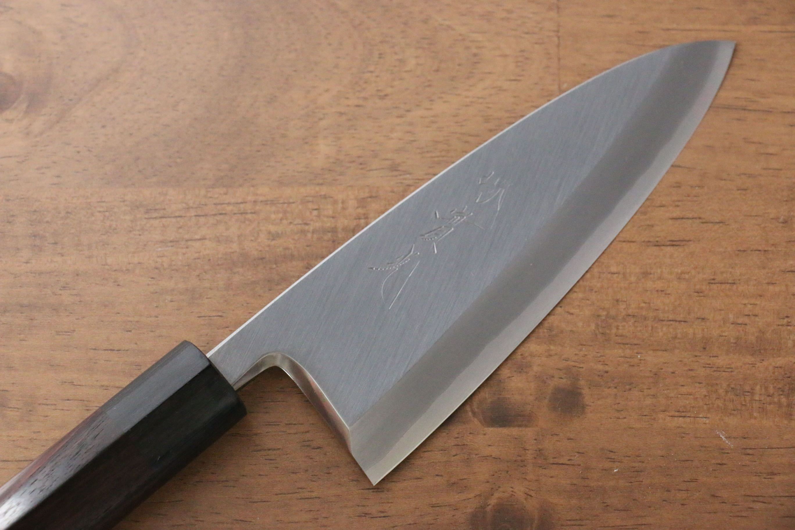 Jikko Silver Steel No.3 Deba 150mm Shitan Handle - Japanny - Best Japanese Knife