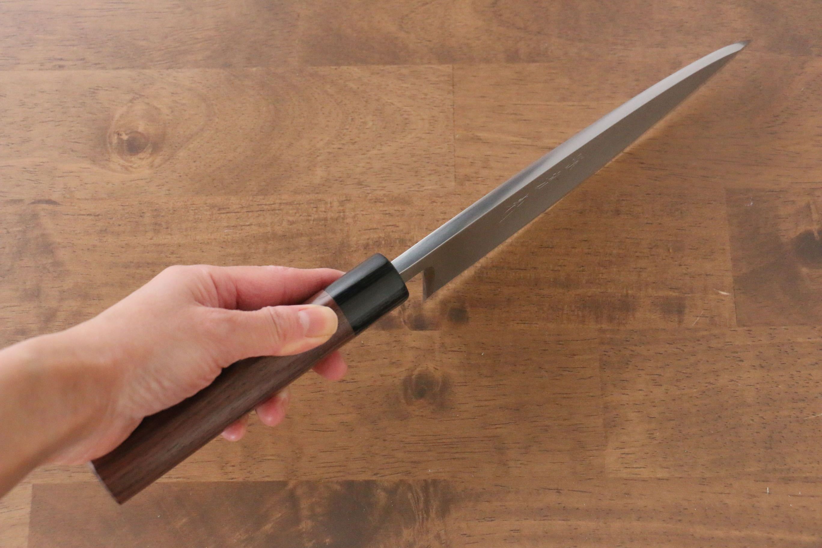 Jikko Silver Steel No.3 Deba 195mm Shitan Handle - Japanny - Best Japanese Knife