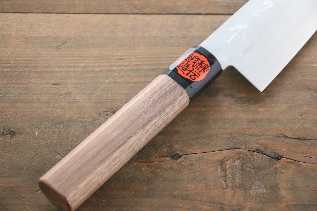 Shigeki Tanaka Silver Steel No.3 Nashiji Gyuto 180mm Walnut Handle - Japanny - Best Japanese Knife