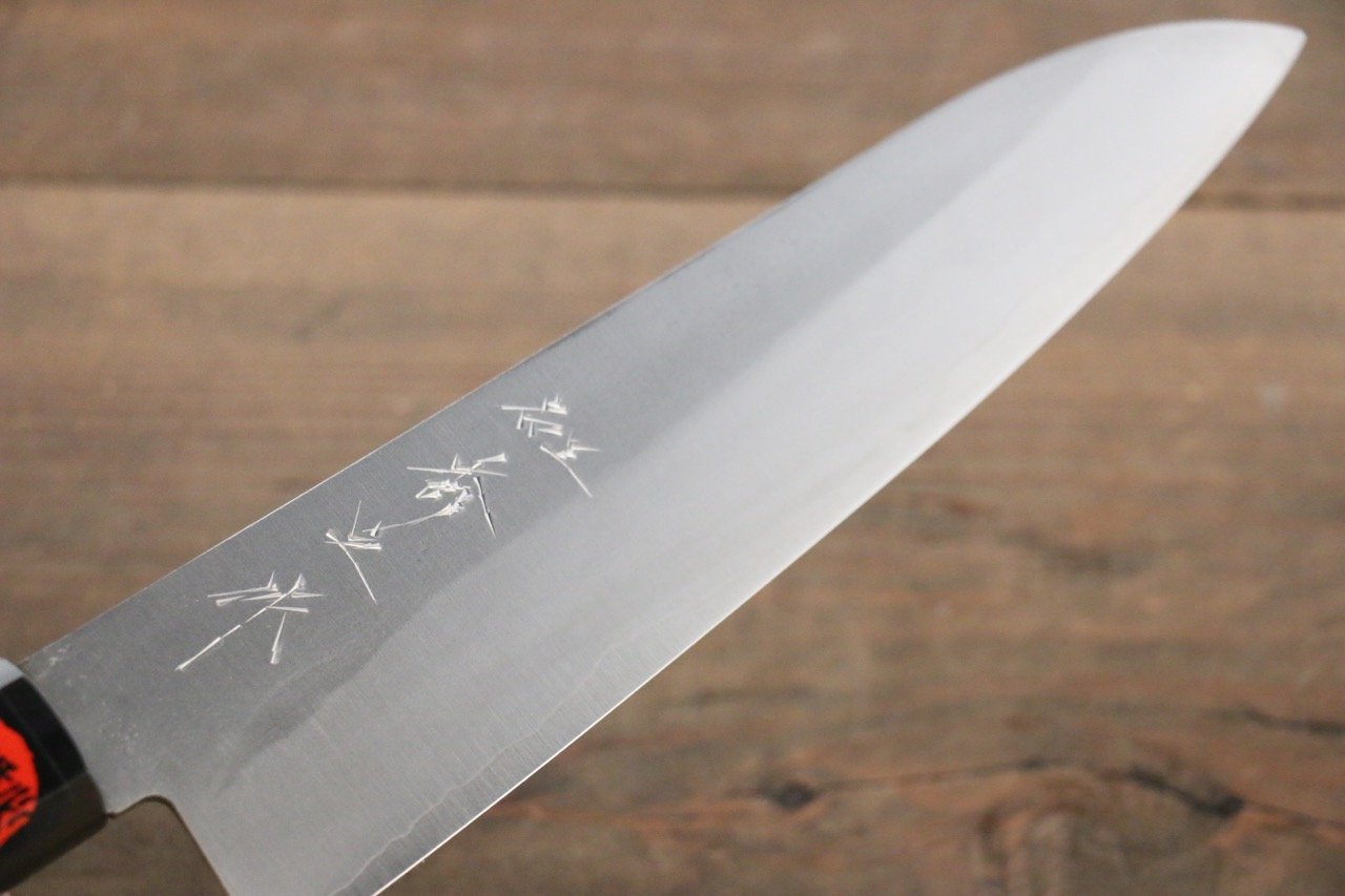 Shigeki Tanaka Silver Steel No.3 Nashiji Gyuto 180mm Walnut Handle - Japanny - Best Japanese Knife