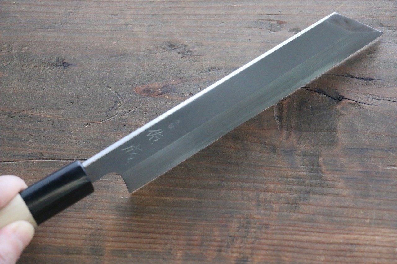 Sukenari White Steel No.2 Hongasumi Mukimono 180mm Magnolia Handle - Japanny - Best Japanese Knife