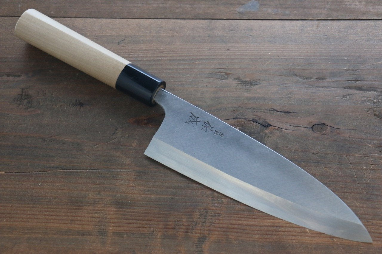 Sukenari White Steel No.2 Hongasumi Deba Magnolia Handle - Japanny - Best Japanese Knife